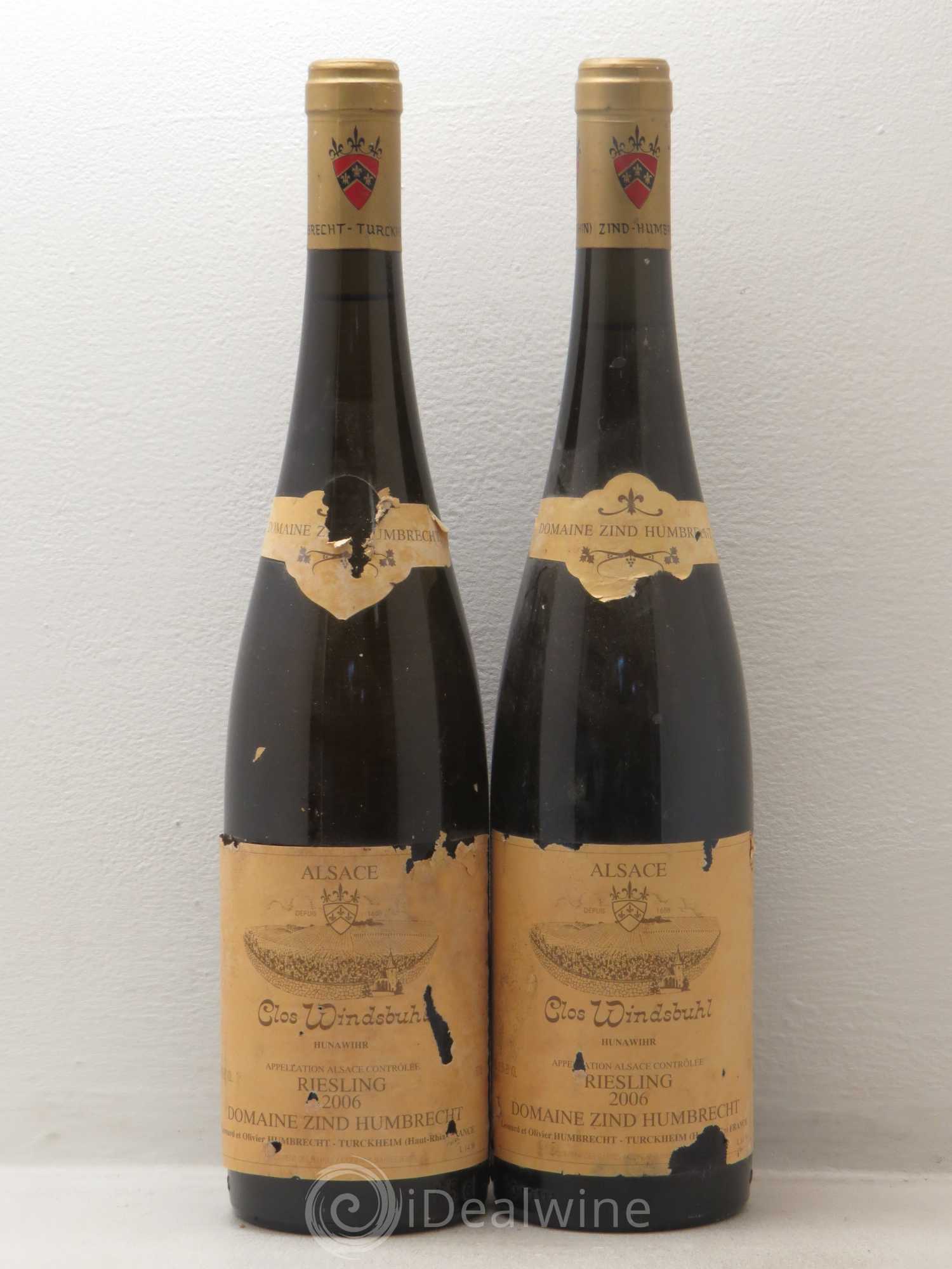 Alsace Riesling Clos Windsbuhl Zind-Humbrecht (Domaine) 2006 - Lot de 2 bouteilles - 0