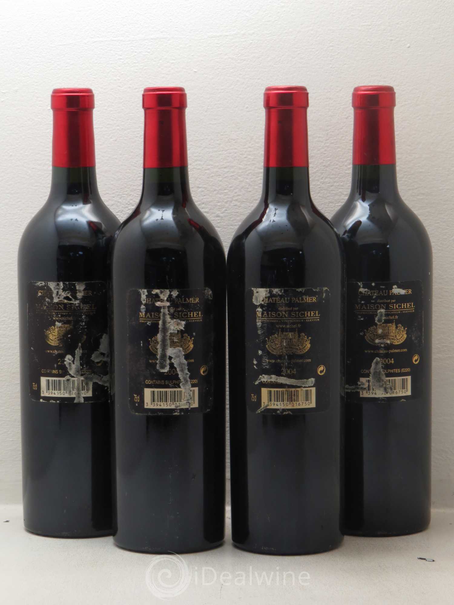 Château Palmer 3ème Grand Cru Classé 2004 - Lot de 4 bouteilles - 1