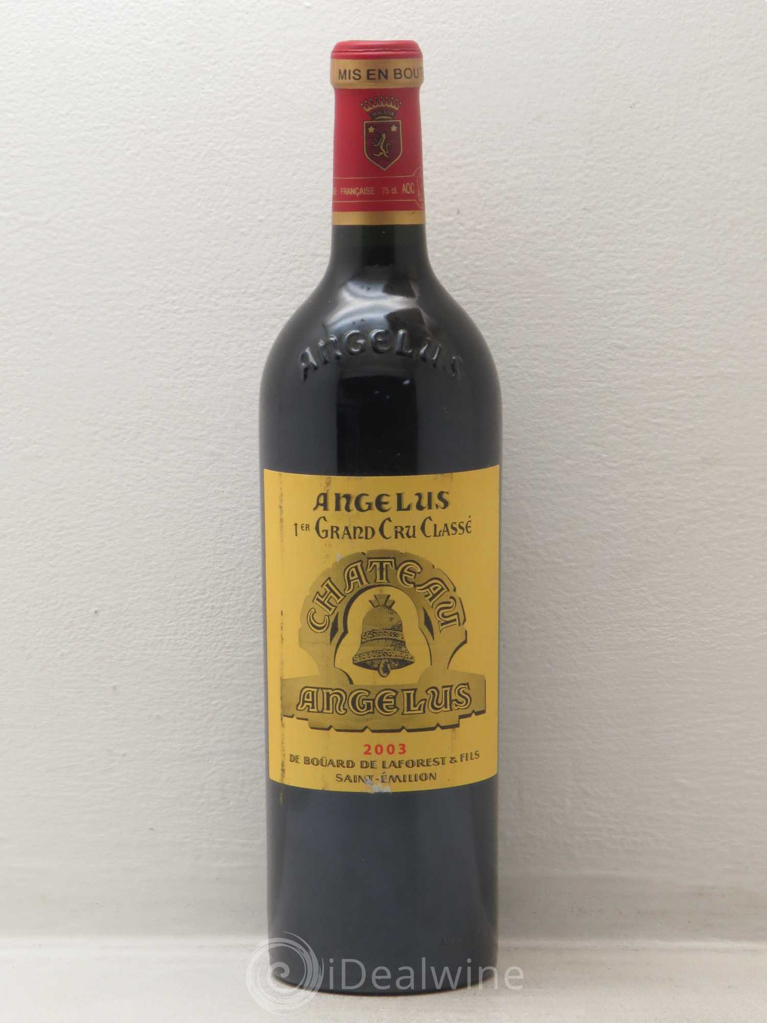 Château Angélus 1er Grand Cru Classé A 2003 - Lot de 1 bouteille - 0