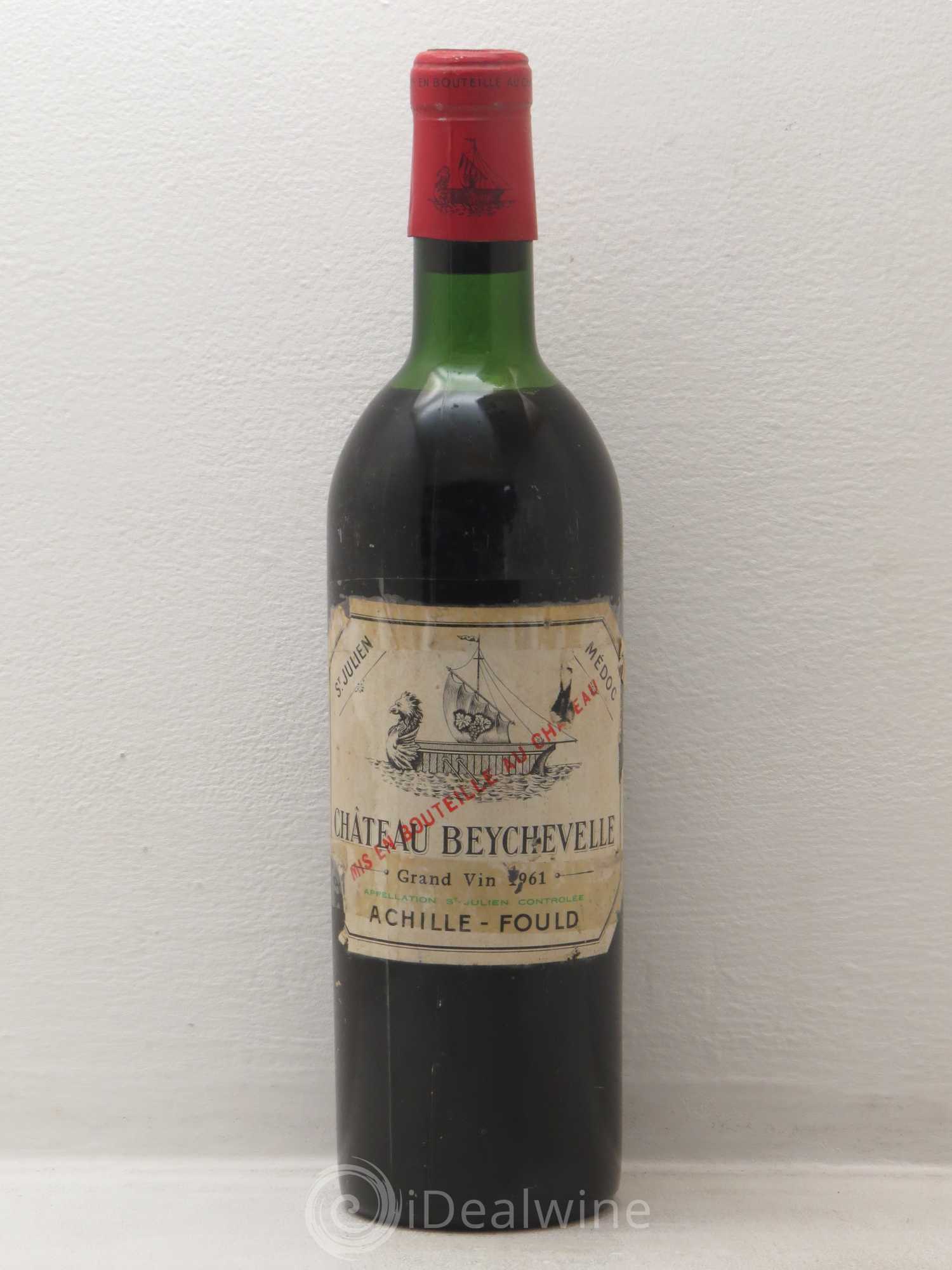 Château Beychevelle 4ème Grand Cru Classé 1961 - Lot de 1 bouteille - 0