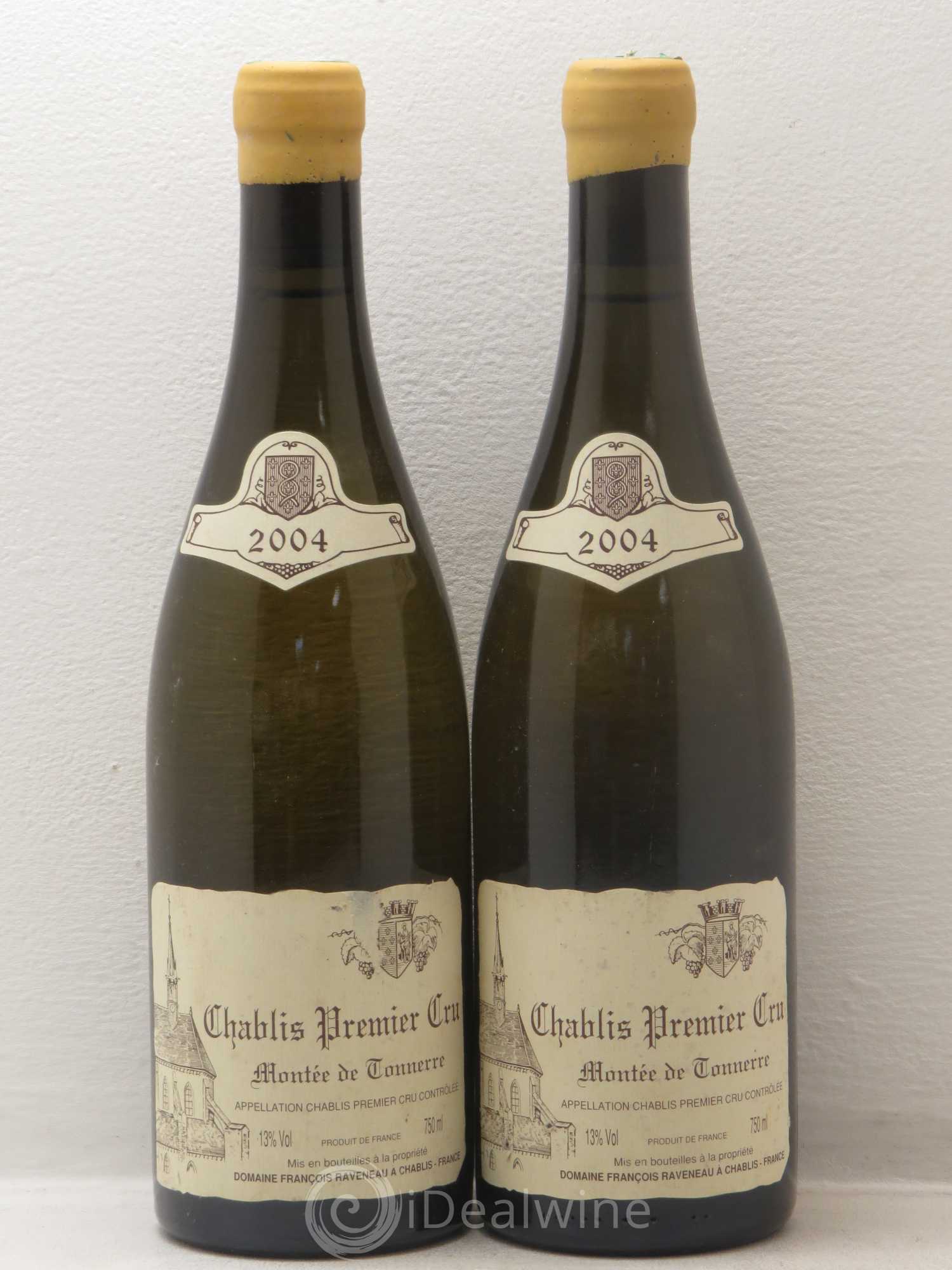 Chablis 1er Cru Montée de Tonnerre Raveneau (Domaine) 2004 - Lot de 2 bouteilles - 0