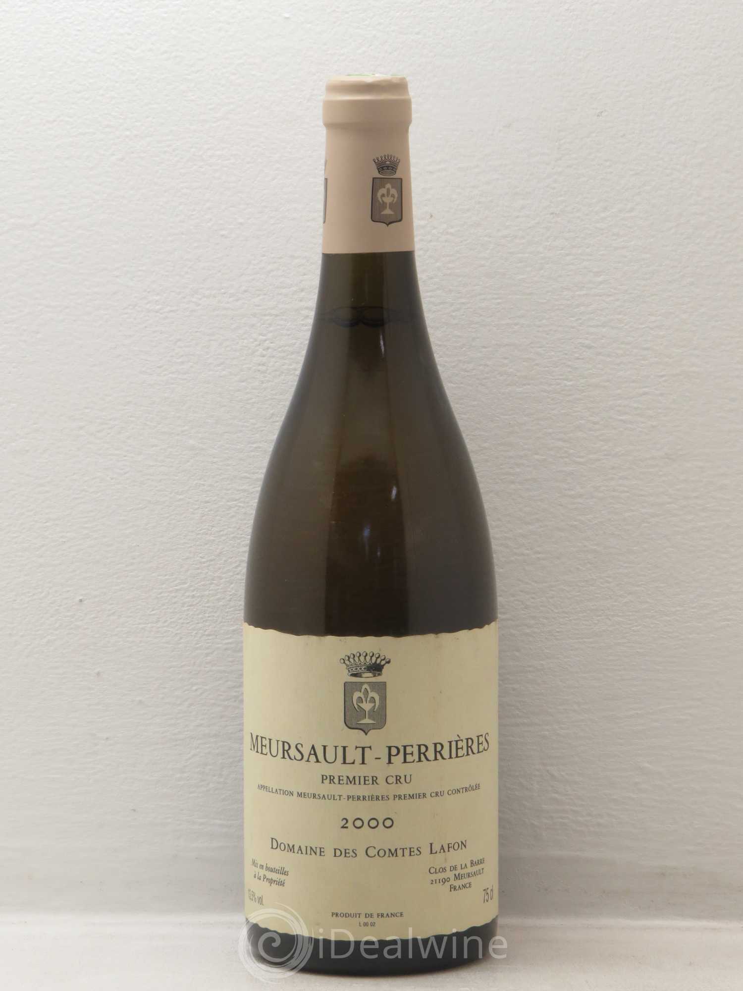 Meursault 1er Cru Perrières Comtes Lafon (Domaine des) 2000 - Lot de 1 bouteille - 0