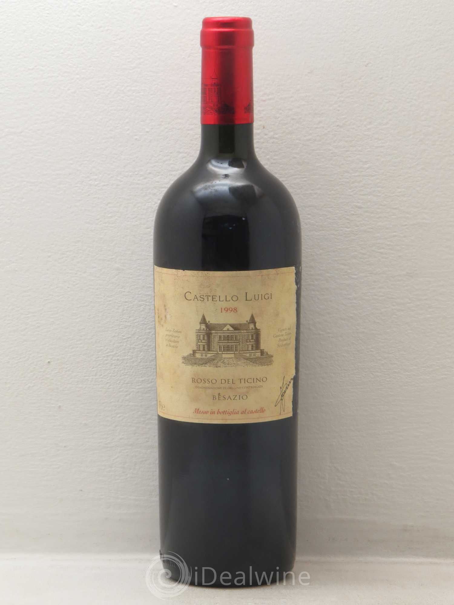 Divers CASTELLO LUIGI suisse rosseo del ticino besazio 1998 - Posten von 1 Flasche - 0