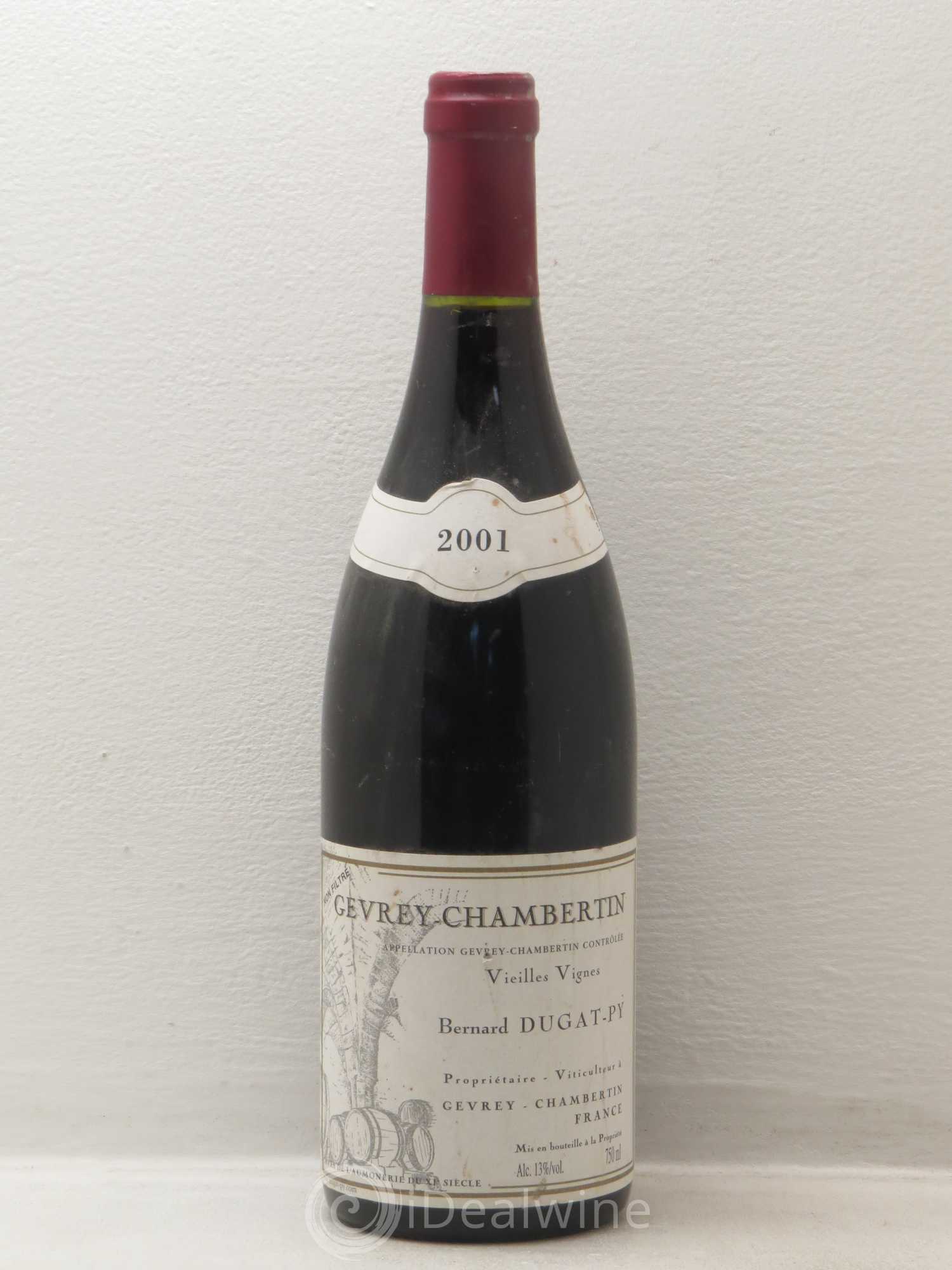 Gevrey-Chambertin Vieilles Vignes Dugat-Py 2001 - Lot de 1 bouteille - 0