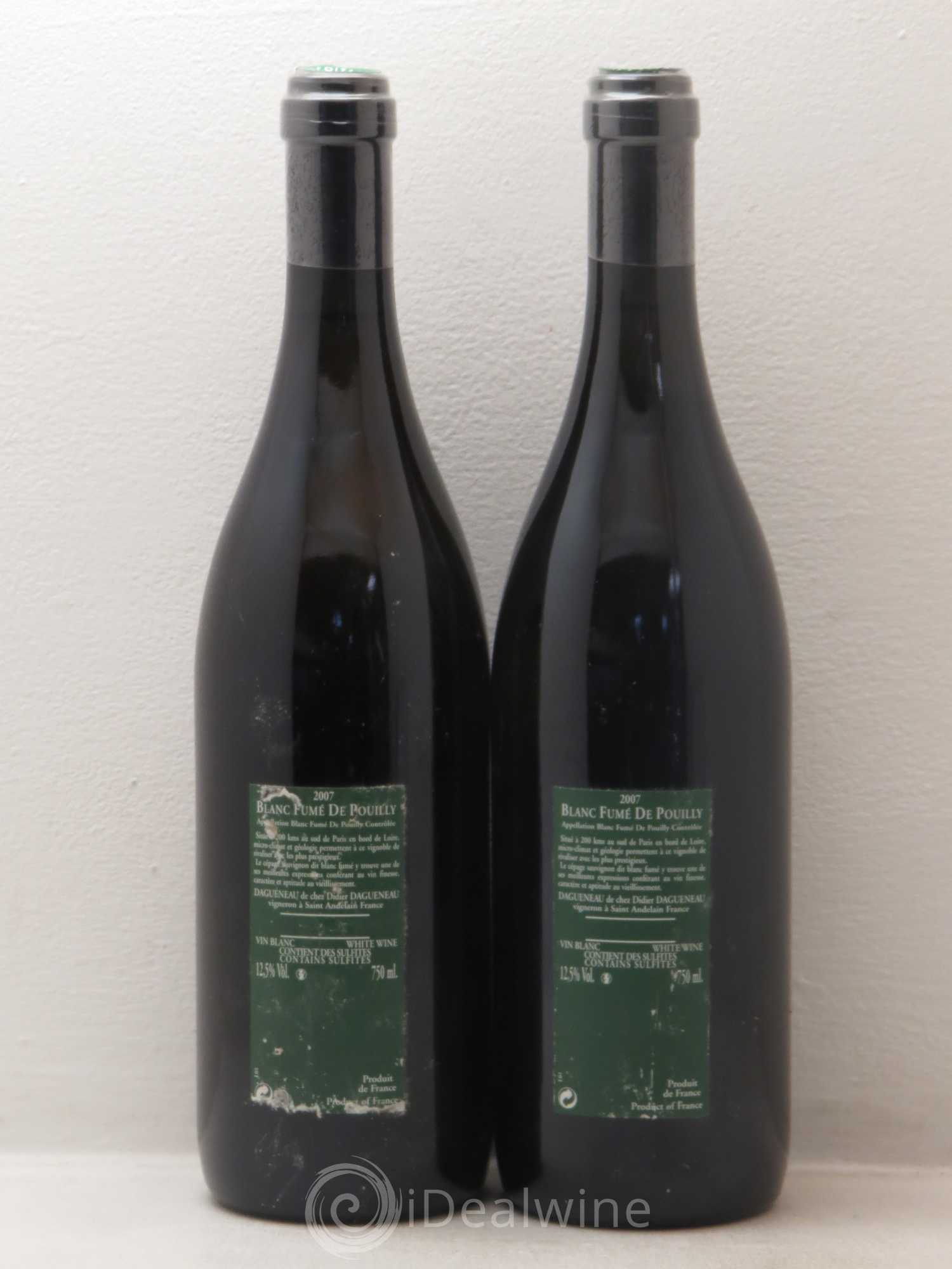 Vin de France (anciennement Pouilly-Fumé) Silex Dagueneau (Domaine Didier - Louis-Benjamin) 2007 - Lot de 2 bouteilles - 1