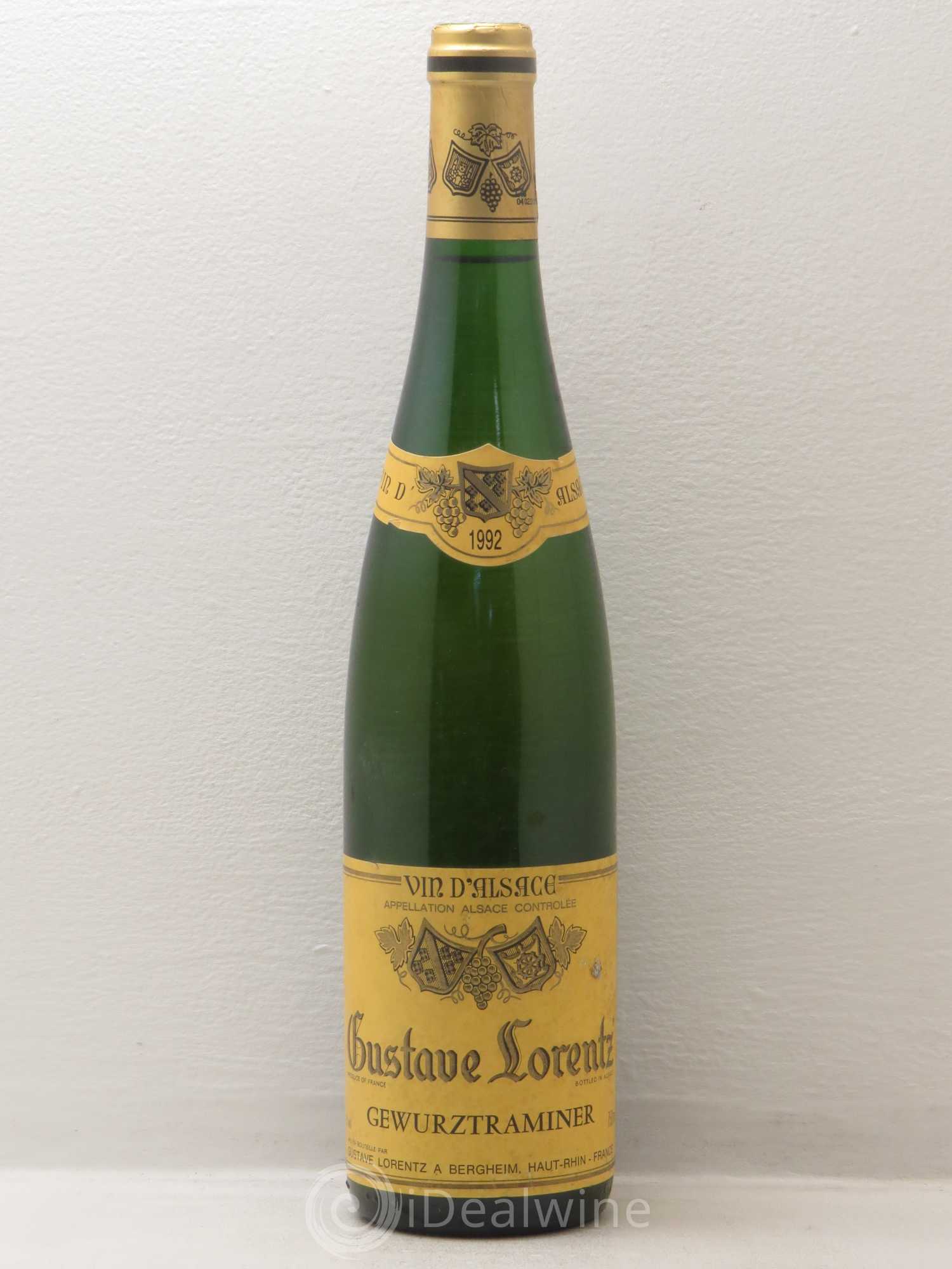 Gewurztraminer Gustave Lorentz (sans prix de réserve) 1992 - Posten von 1 Flasche - 0