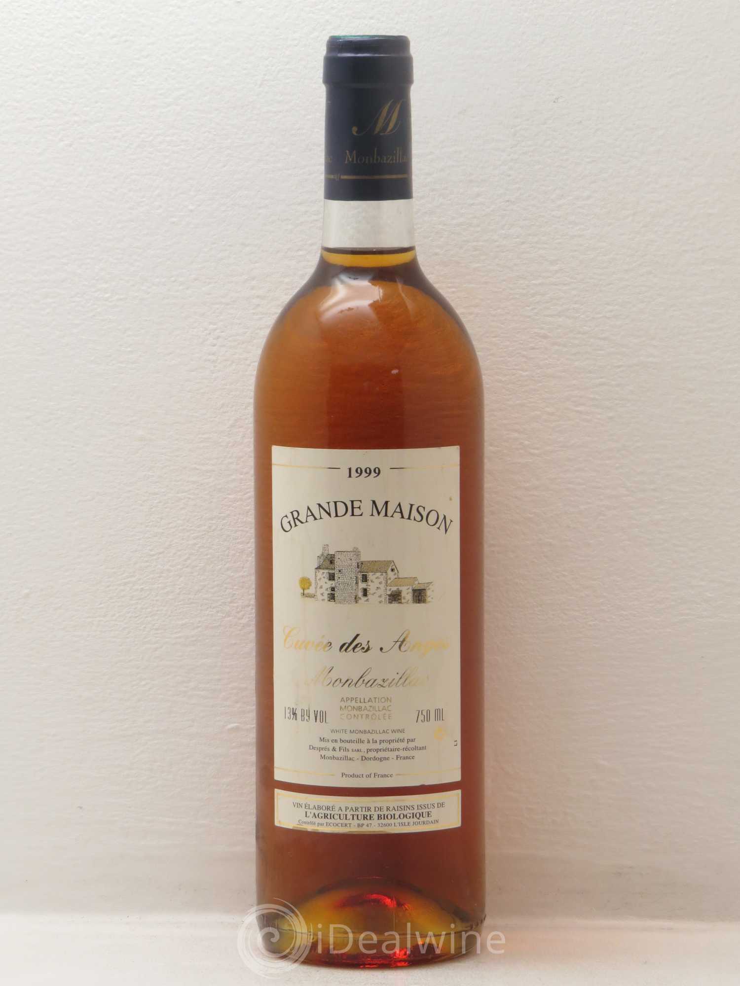 Monbazillac Cuvée des Anges - Grande Maison 1999 - Posten von 1 Flasche - 0