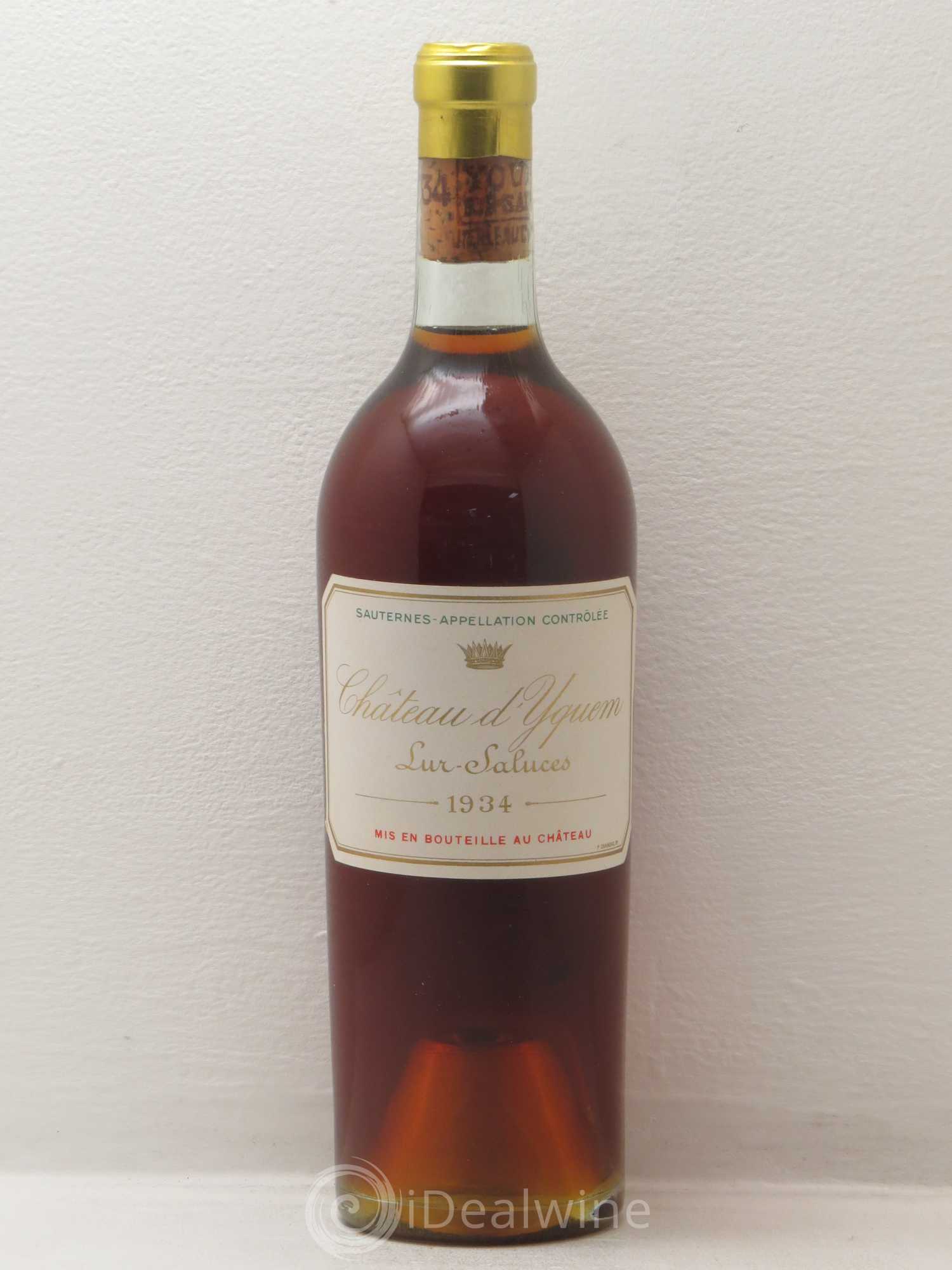 Château d' Yquem 1er Cru Classé Supérieur 1934 - Lotto di 1 bottiglia - 0