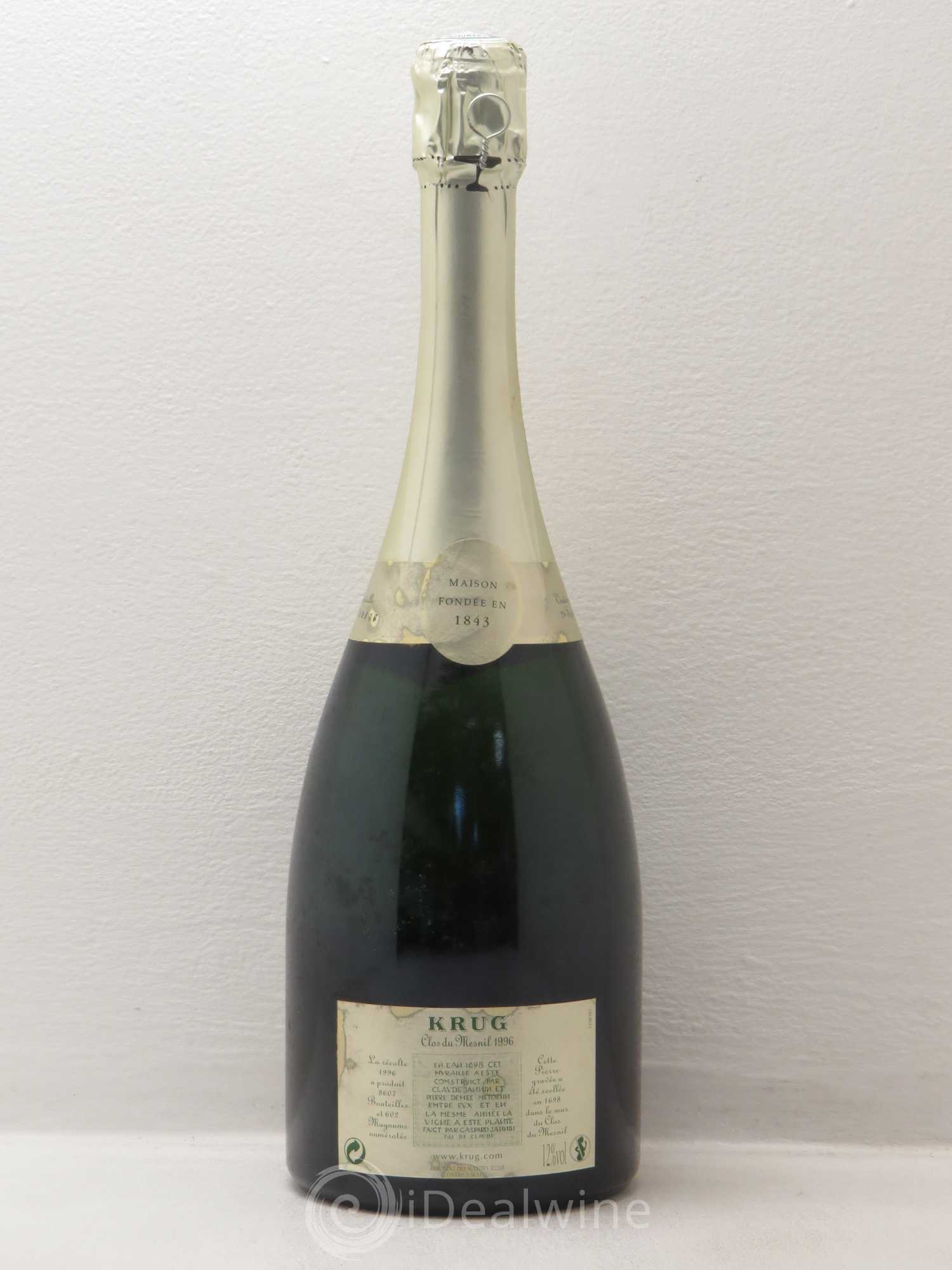 Clos du Mesnil Krug 1996 - Lot de 1 bouteille - 1