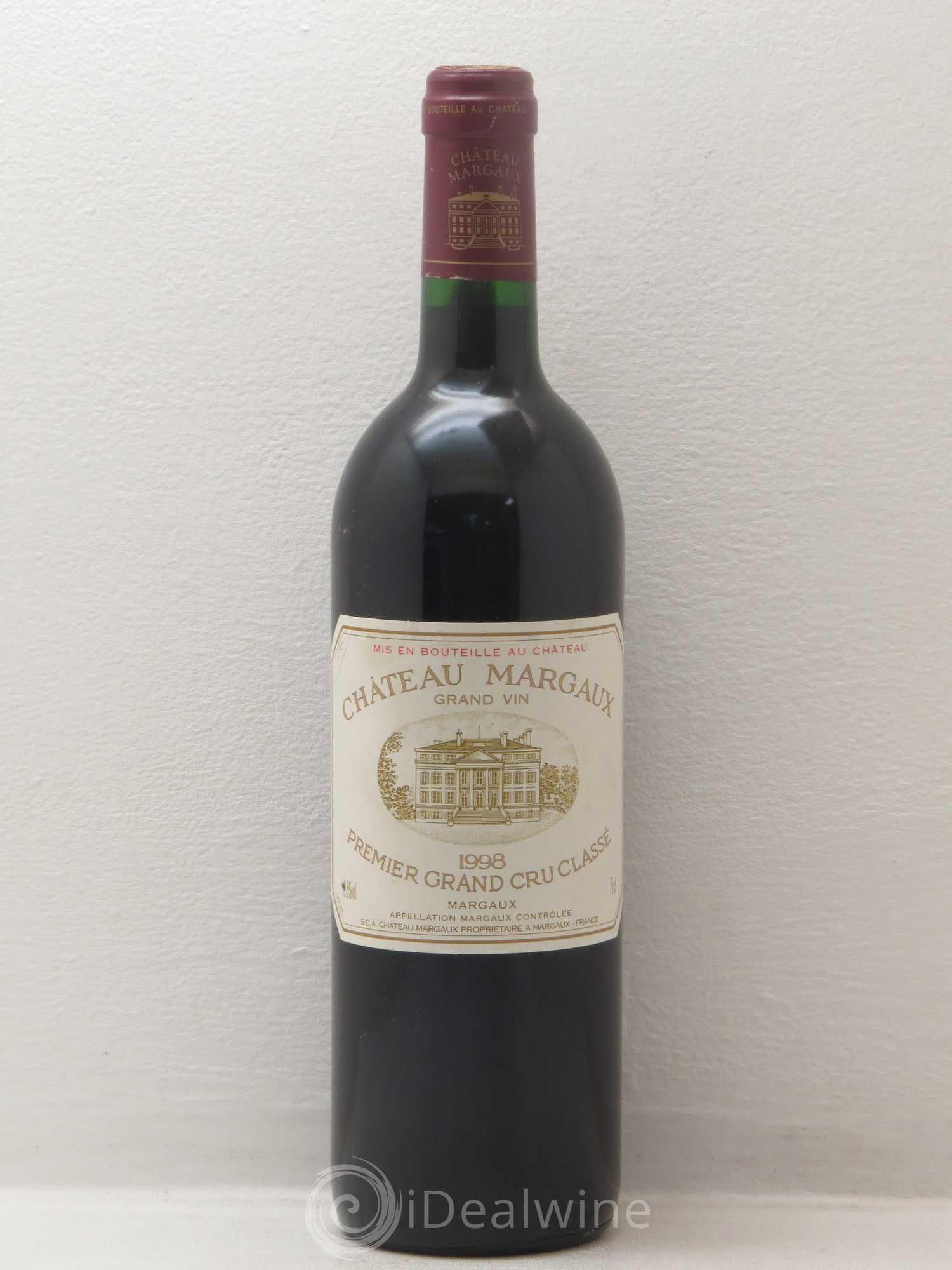 Château Margaux 1er Grand Cru Classé 1998 - Lot de 1 bouteille - 0