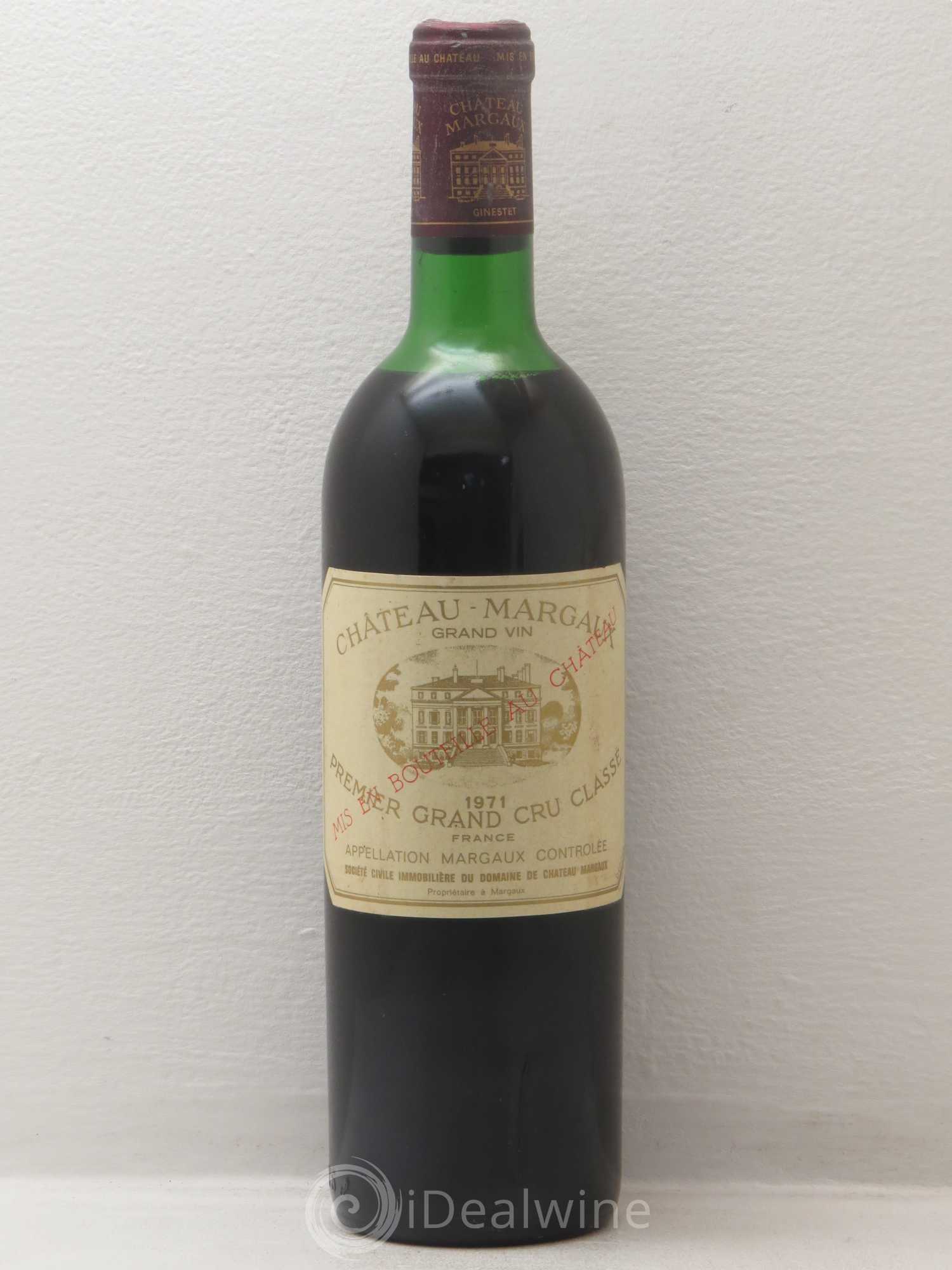 Château Margaux 1er Grand Cru Classé 1971 - Lot de 1 bouteille - 0