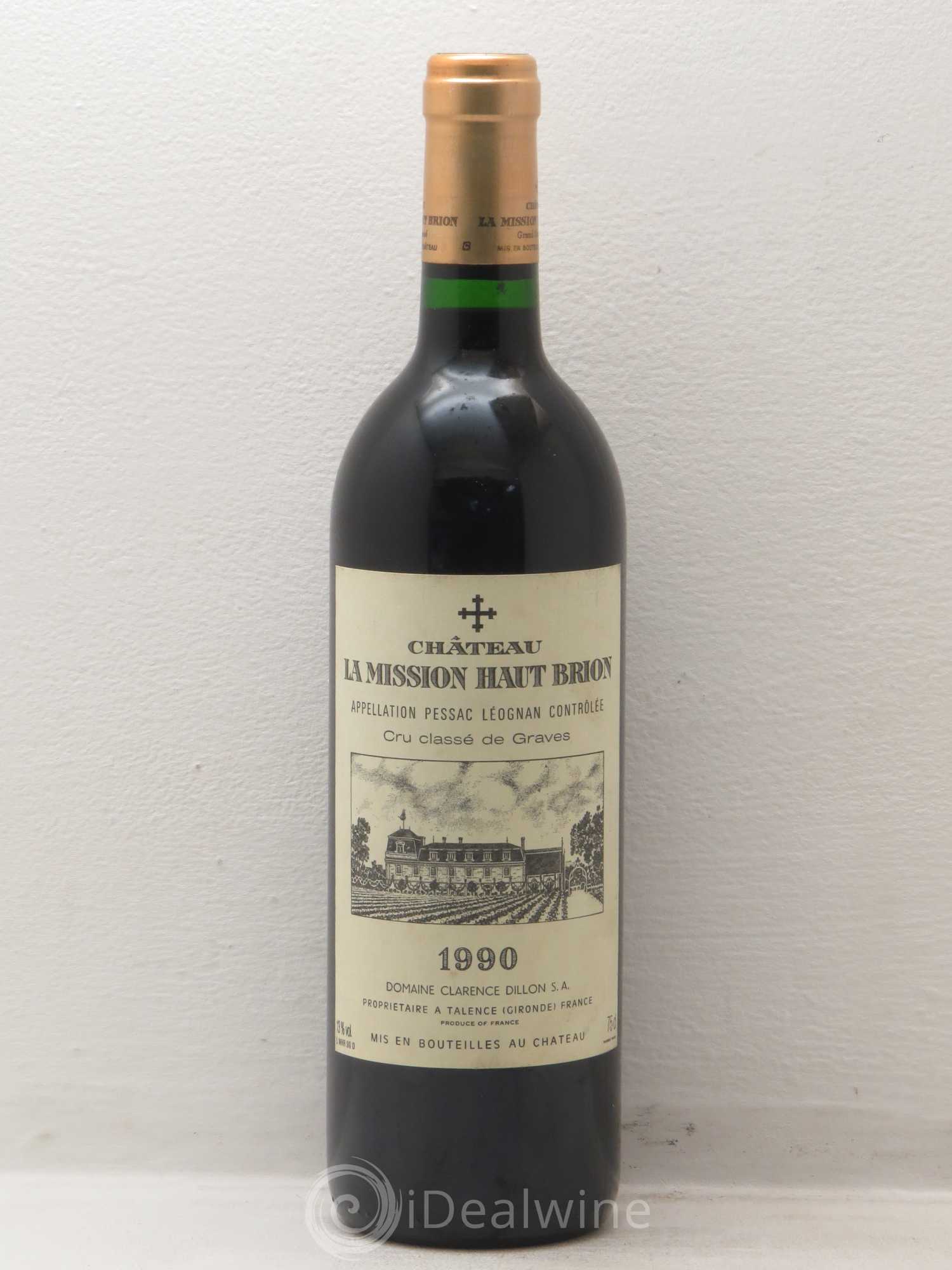 Château la Mission Haut-Brion Cru Classé de Graves 1990 - Lot de 1 bouteille - 0