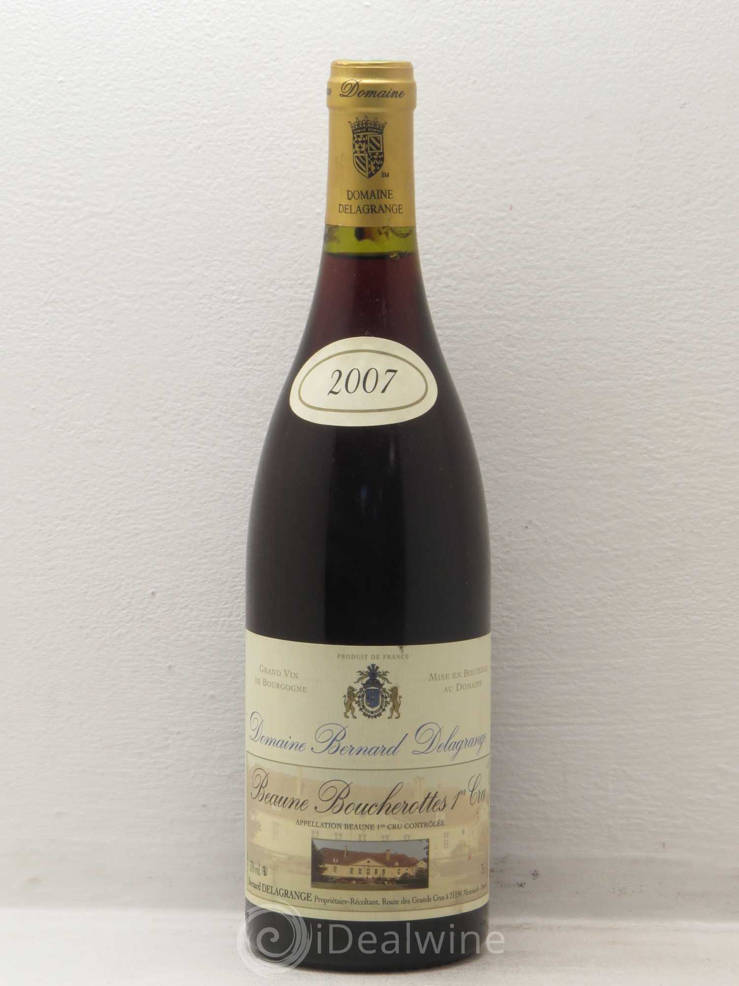 Beaune 1er Cru Boucherottes - Bernard Delagrange 2007 - Posten von 1 Flasche - 0