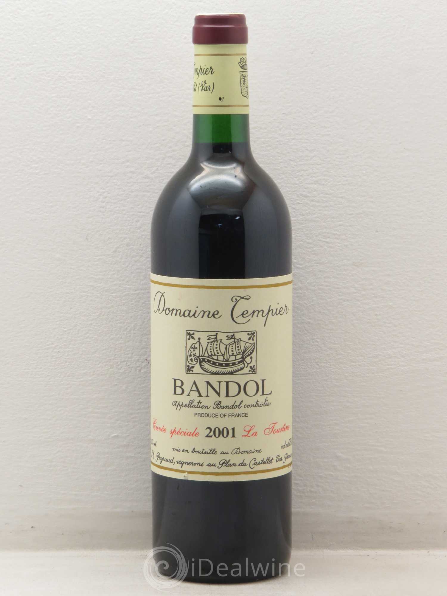 Bandol Domaine Tempier La Tourtine Famille Peyraud 2001 - Lot de 1 bouteille - 0