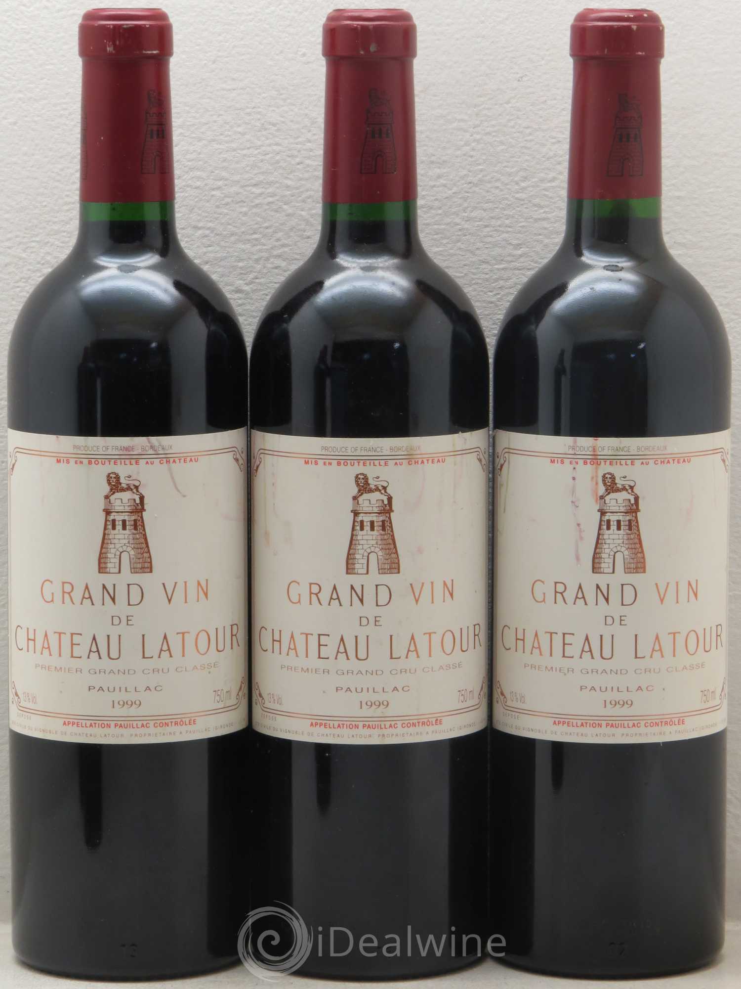 Château Latour 1er Grand Cru Classé 1999 - Lot de 5 bouteilles - 1