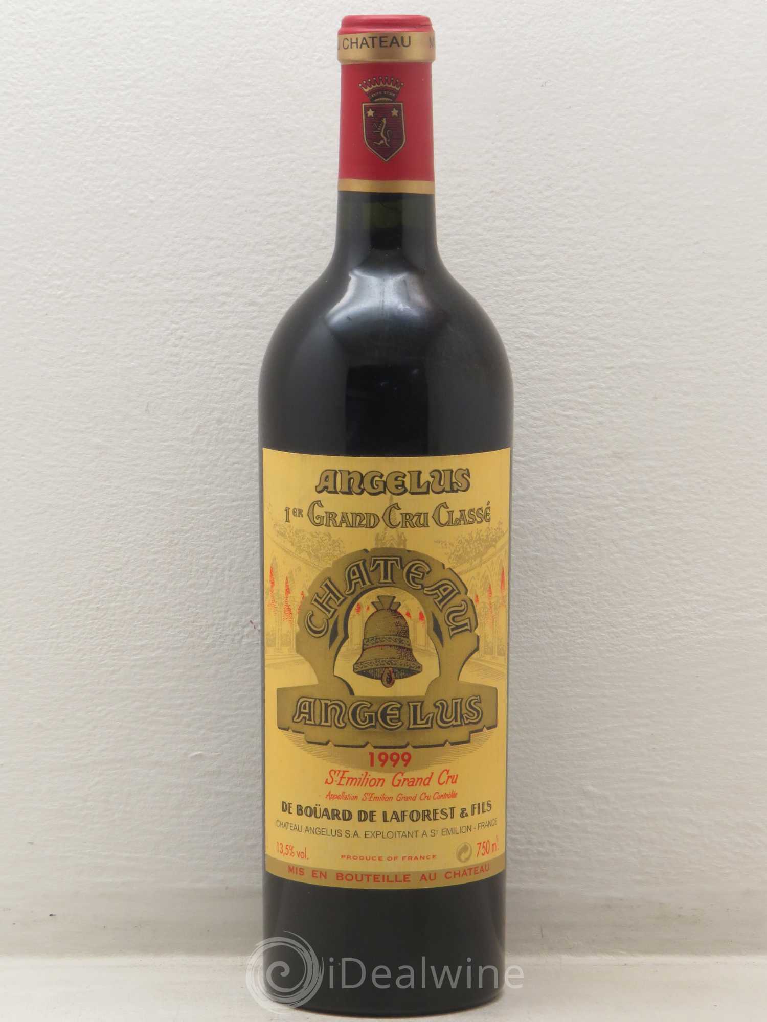 Château Angélus 1er Grand Cru Classé A 1999 - Lot de 1 bouteille - 0