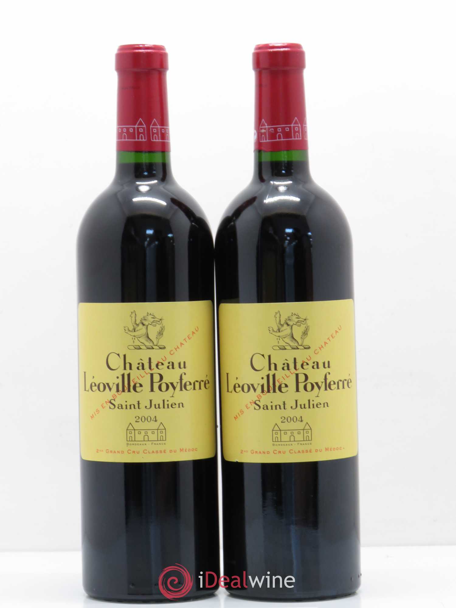 Château Léoville Poyferré 2ème Grand Cru Classé 2004 - Lot de 2 bouteilles - 0