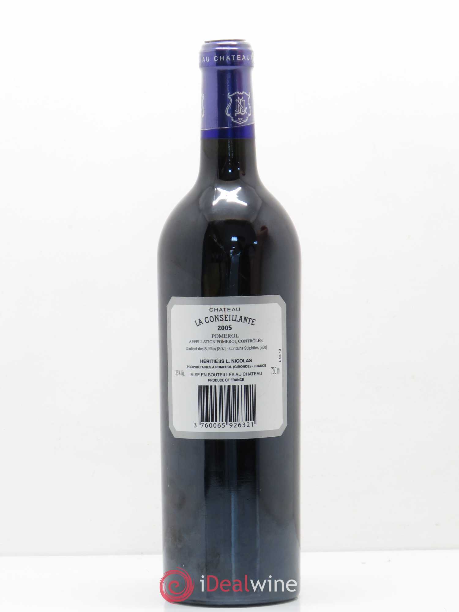 Château la Conseillante 2005 - Lot de 1 bouteille - 1