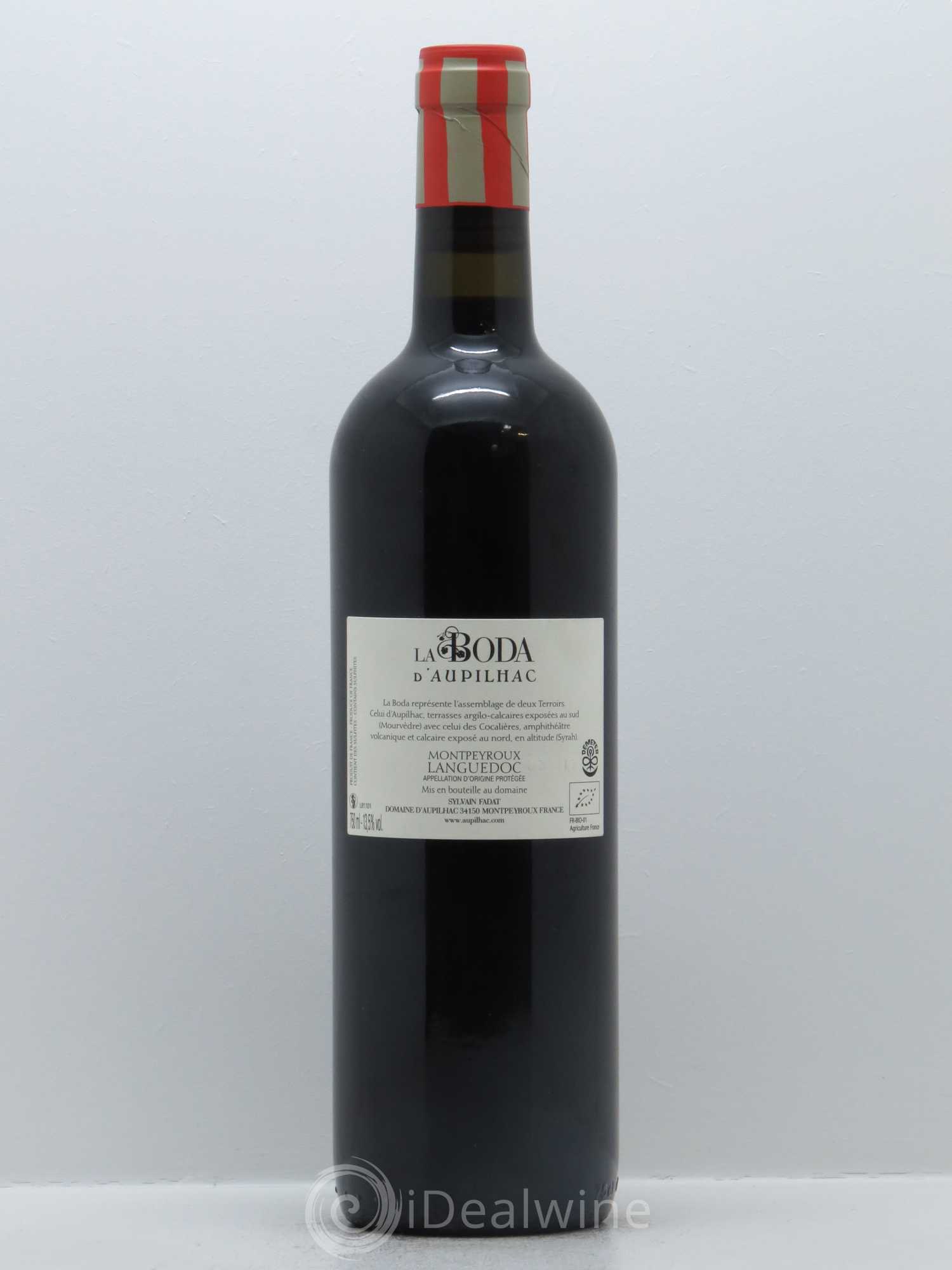 Languedoc Montpeyroux Aupilhac (Domaine d') La Boda Sylvain Fadat 2014 - Lot de 1 bouteille - 1