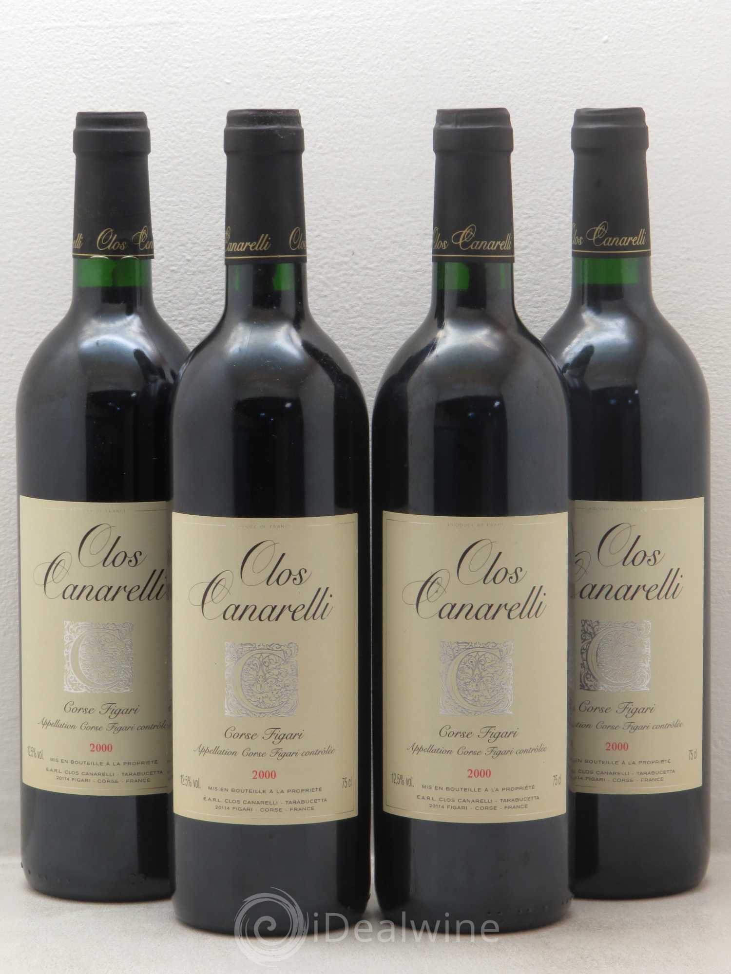 Figari Clos Canarelli 2000 - Lot de 4 bouteilles - 0