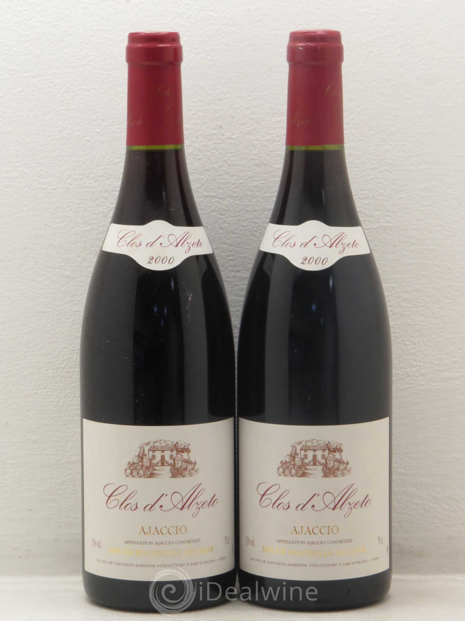 Ajaccio Clos D'Alzeto Albertini 2000 - Posten von 2 Flaschen - 0