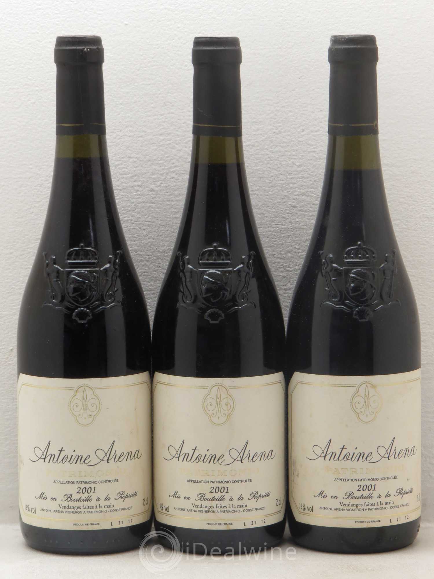 Patrimonio Arena 2001 - Lot de 3 bouteilles - 0