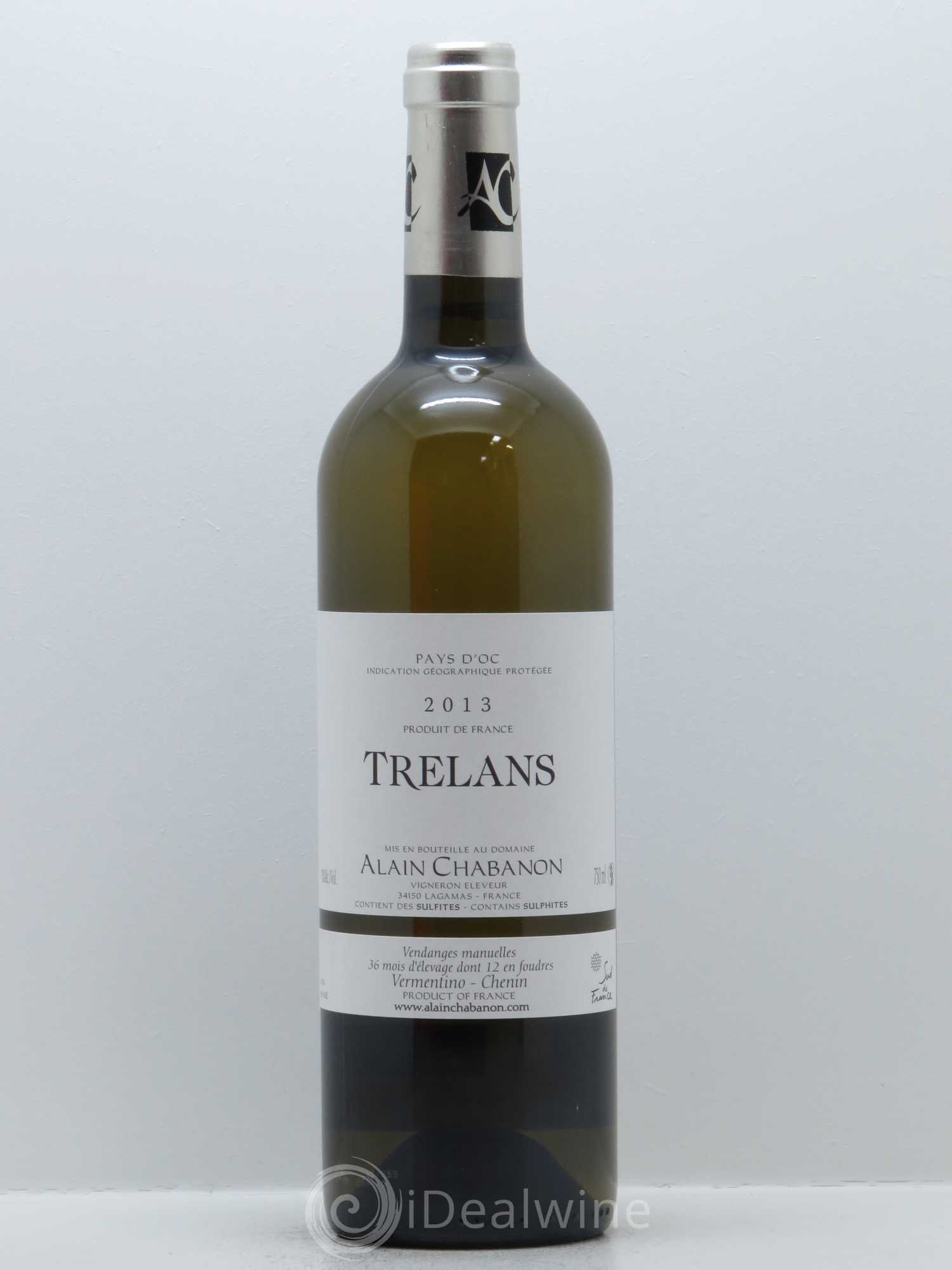 Pays d'Oc Trelans Alain Chabanon (Domaine) 2013 - Lot de 1 bouteille - 0