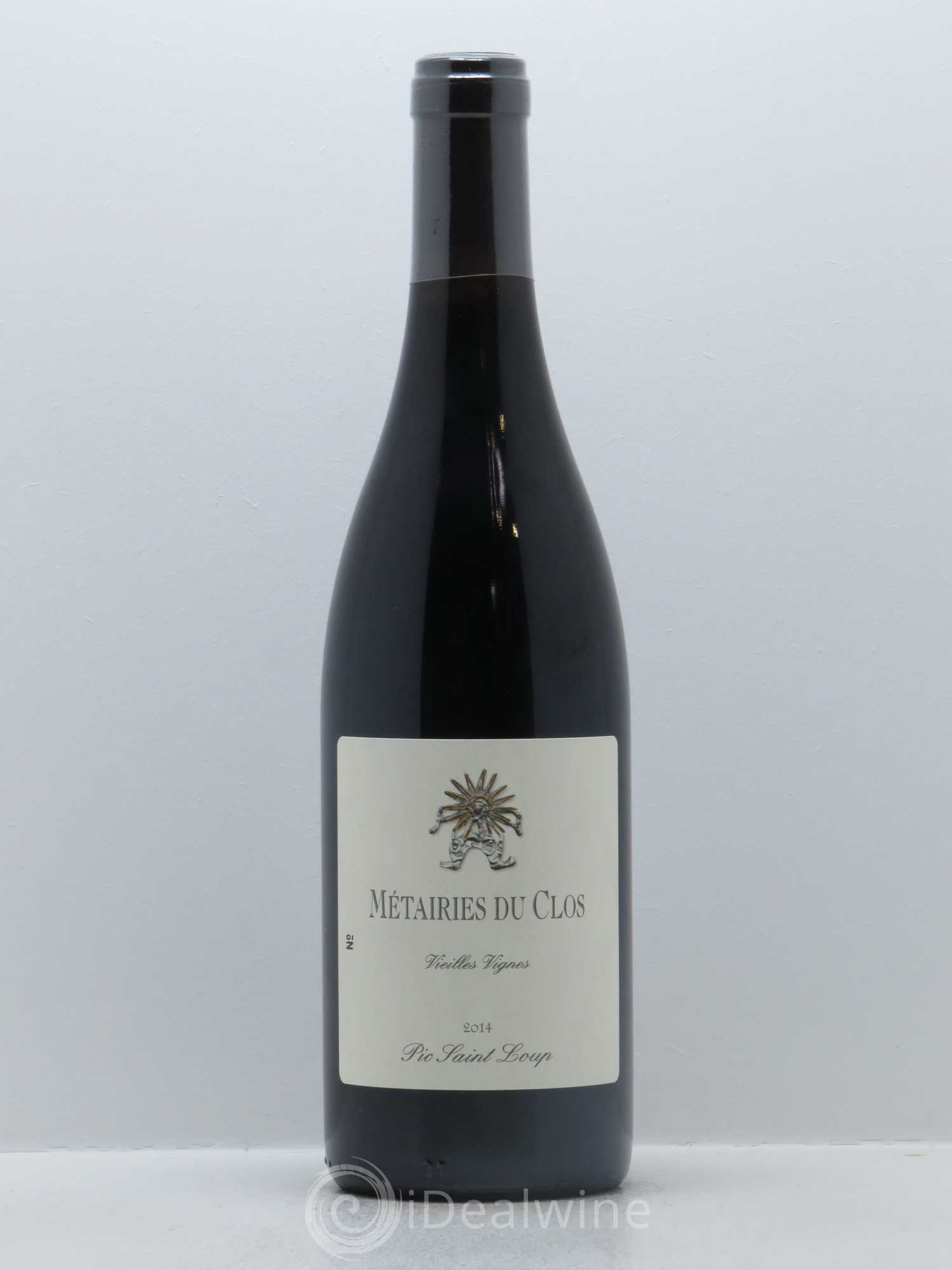 Pic Saint-Loup Les Métairies du Clos Vieilles Vignes Christophe Peyrus et Françoise Julien 2014 - Lot de 1 bouteille - 0