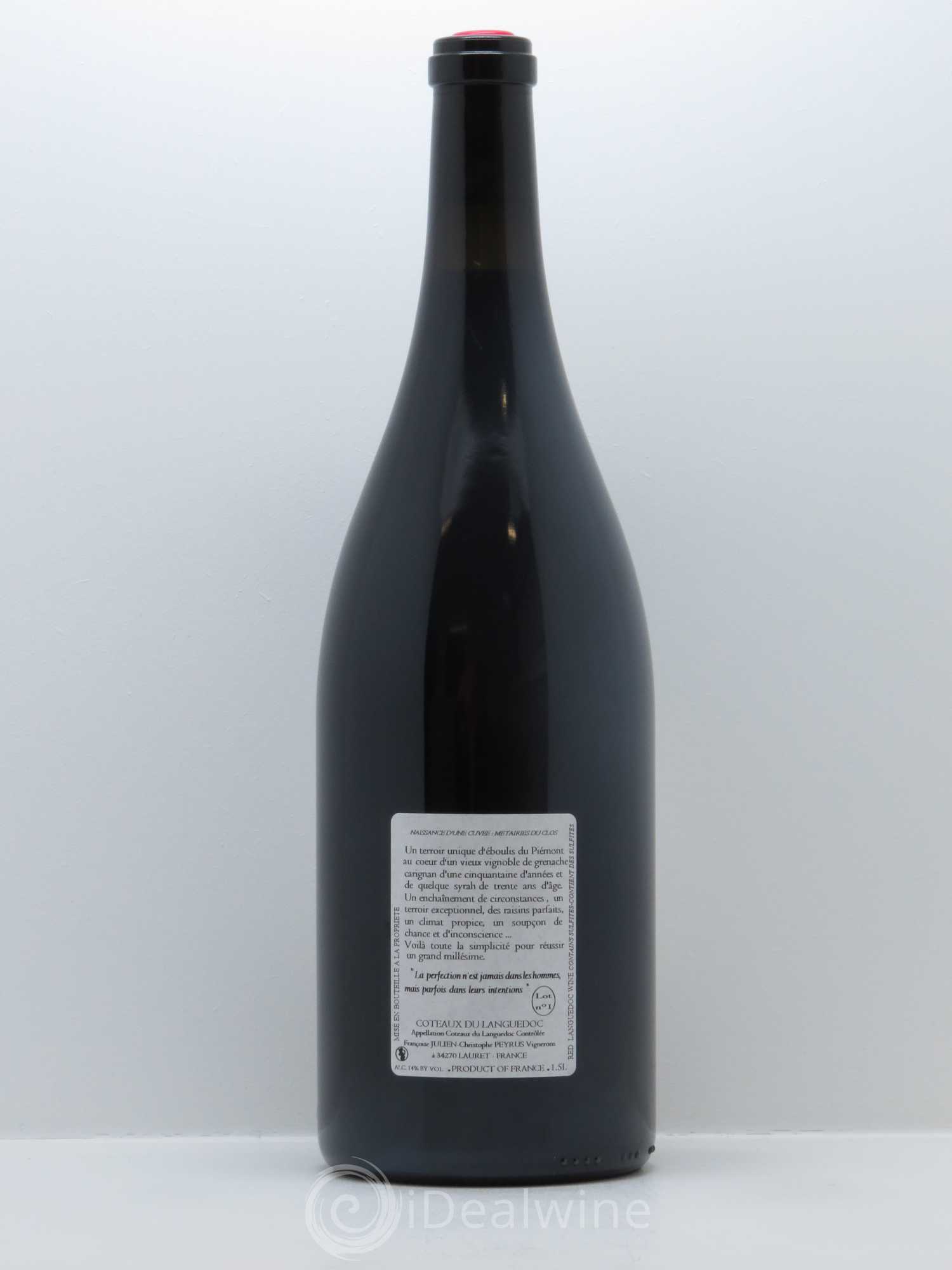 Pic Saint-Loup Les Métairies du Clos Vieilles Vignes Christophe Peyrus et Françoise Julien 2014 - Lot de 1 magnum - 1