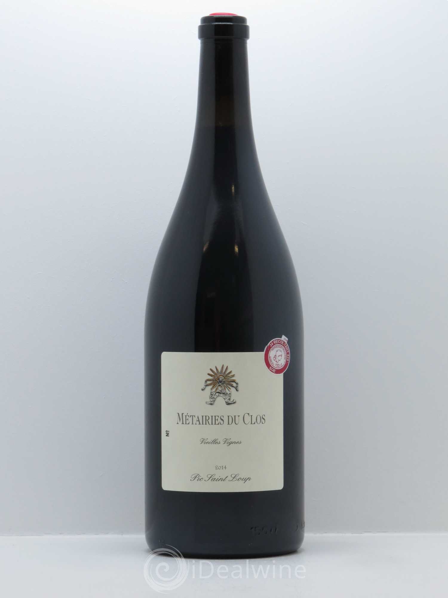 Pic Saint-Loup Les Métairies du Clos Vieilles Vignes Christophe Peyrus et Françoise Julien 2014 - Lot de 1 magnum - 0