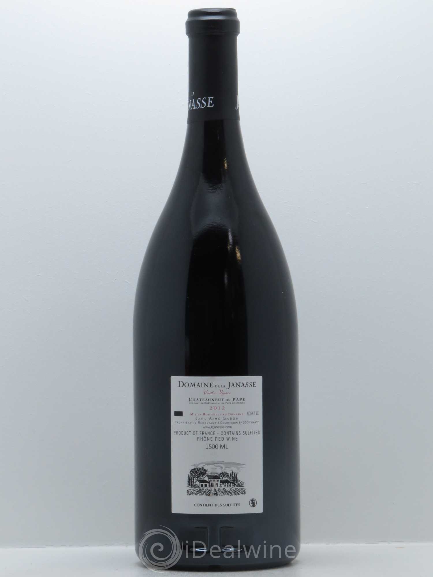 Châteauneuf-du-Pape Cuvée Vieilles Vignes La Janasse (Domaine de) 2012 - Lot de 1 magnum - 1
