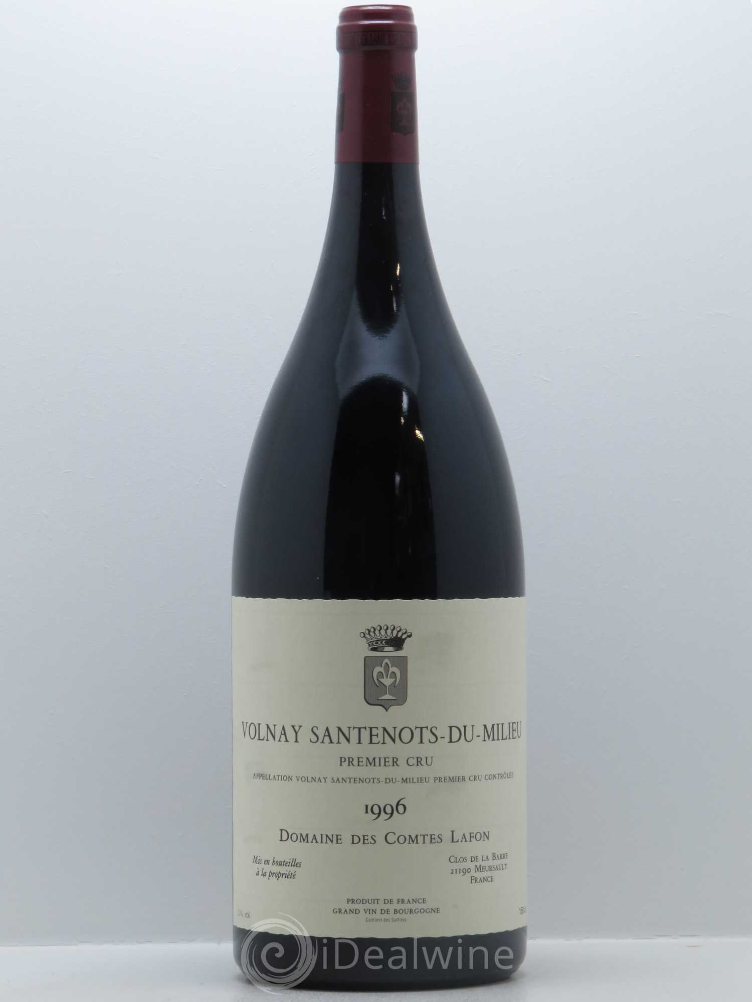 Volnay 1er Cru Santenots du Milieu Comtes Lafon (Domaine des) 1996 - Lot de 1 magnum - 0
