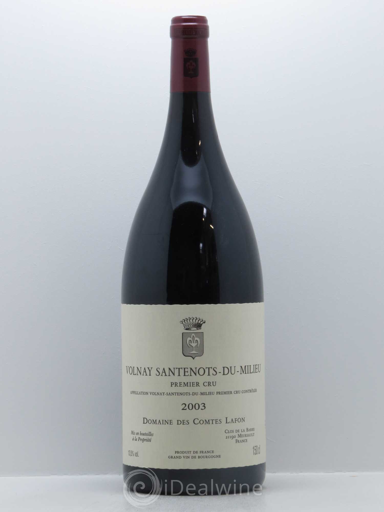 Volnay 1er Cru Santenots du Milieu Comtes Lafon (Domaine des) 2003 - Lot de 1 magnum - 0