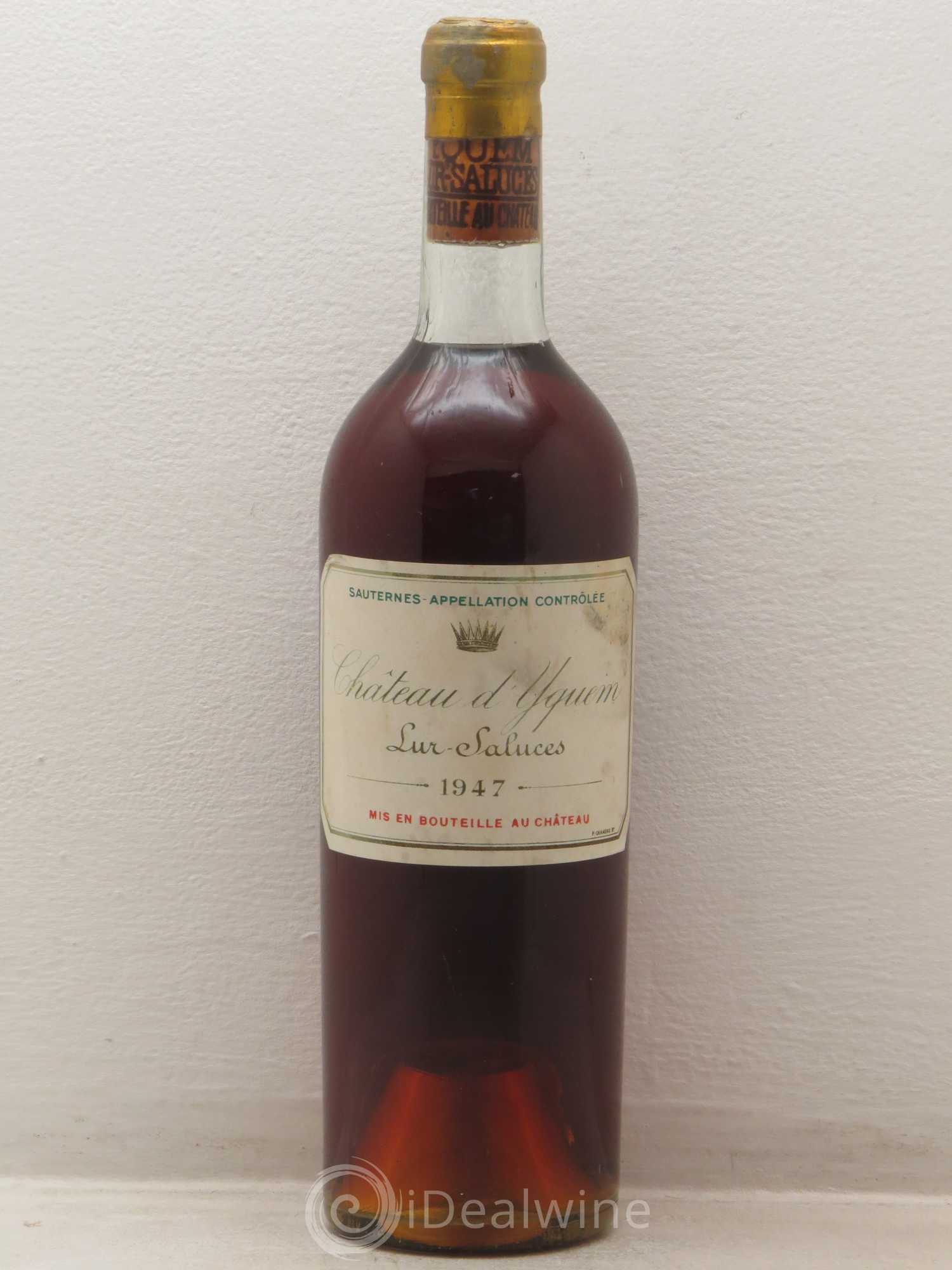 Château d' Yquem 1er Cru Classé Supérieur 1947 - Lotto di 1 bottiglia - 0