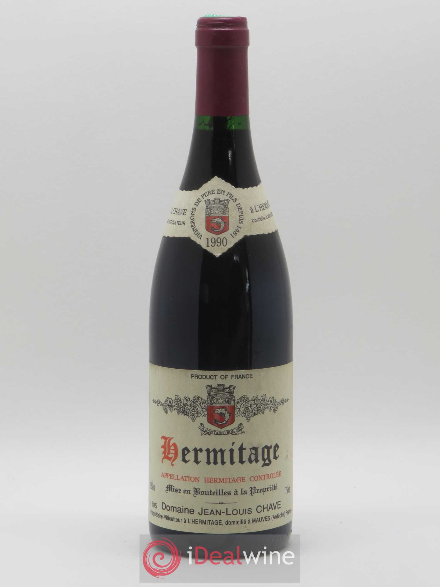 Hermitage Jean-Louis Chave 1990 - Lot de 1 bouteille - 0