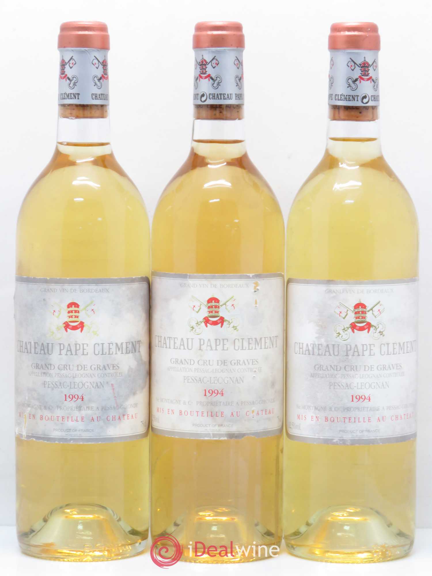 Château Pape Clément 1994 - Lot de 3 bouteilles - 0