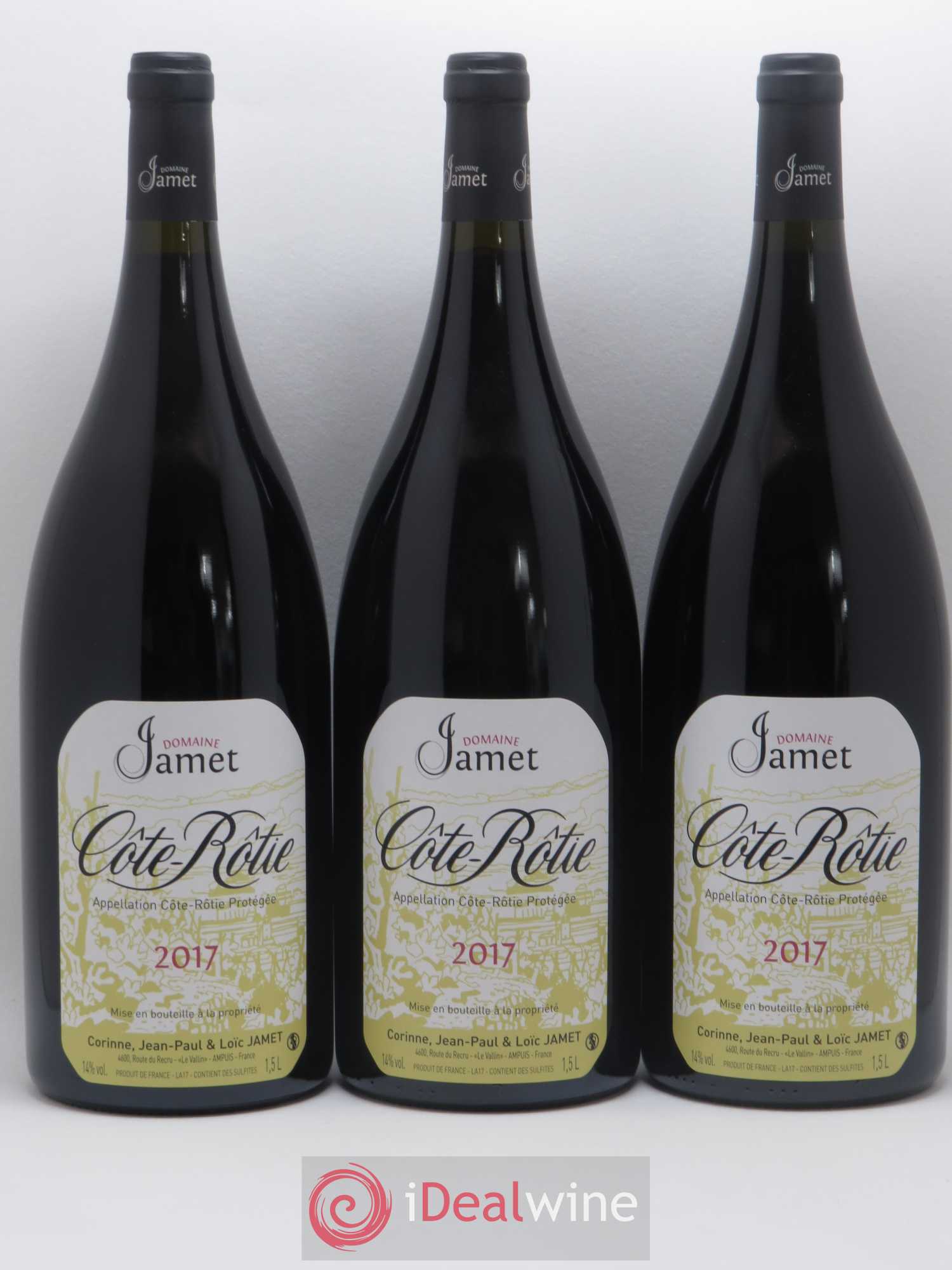 Côte-Rôtie Jamet (Domaine) 2017 - Lot de 3 magnums - 0