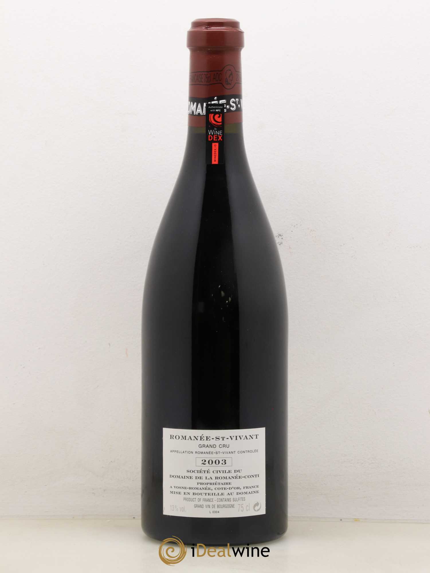 Romanée-Saint-Vivant Grand Cru Domaine de la Romanée-Conti 2003 - Lot de 1 bouteille - 1