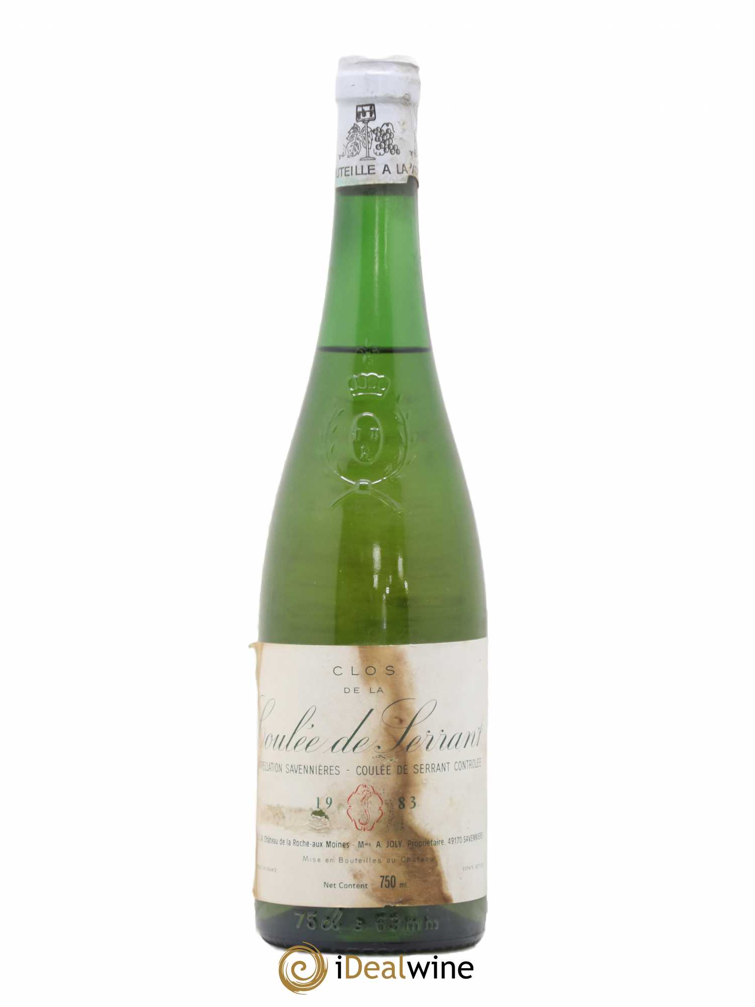 Savennières Clos de la Coulée de Serrant Vignobles de la Coulée de Serrant - Nicolas Joly 1983 - Lot de 1 bouteille - 0