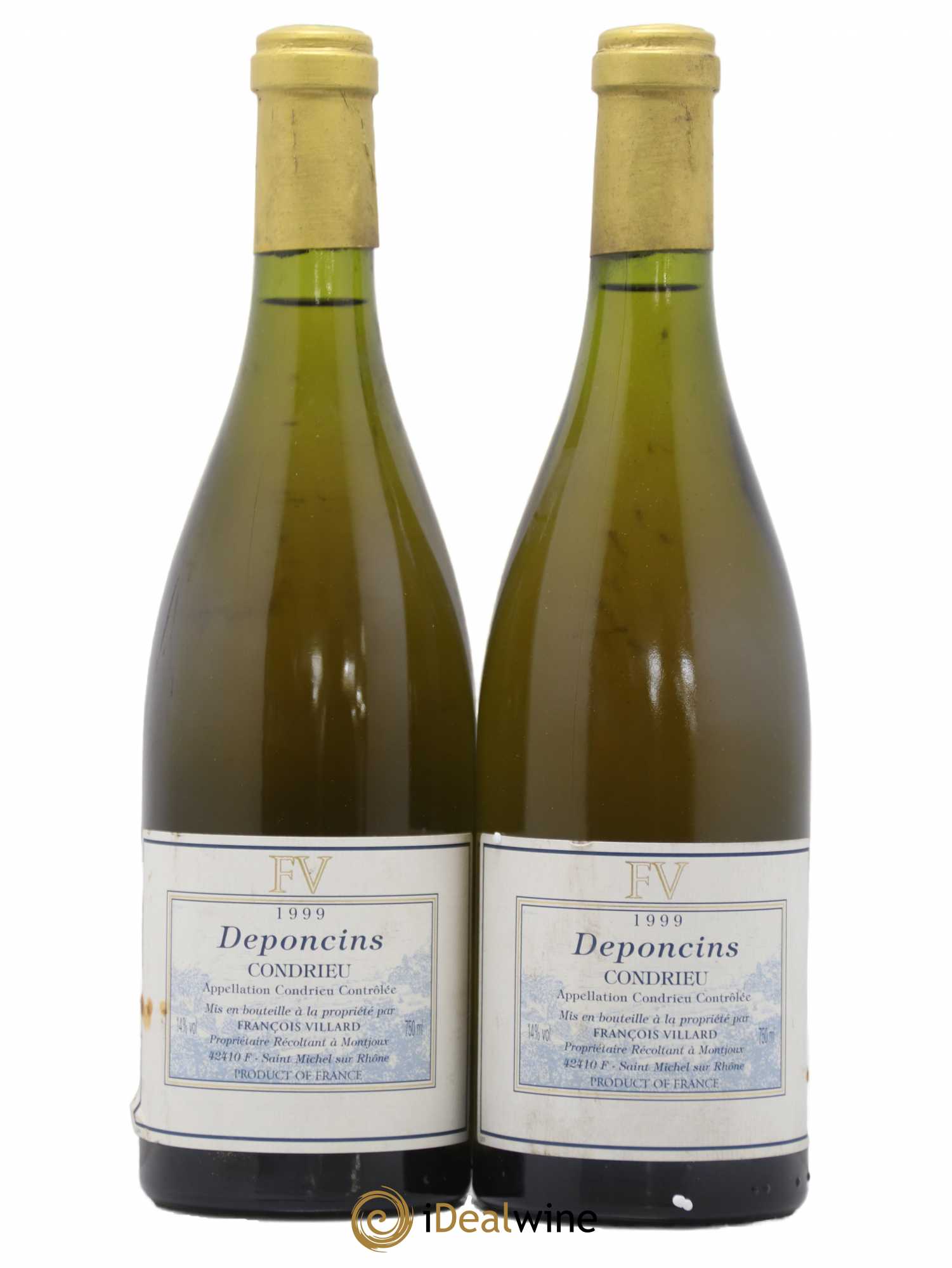 Condrieu Deponcins François Villard 1999 - Lot de 2 bouteilles - 0