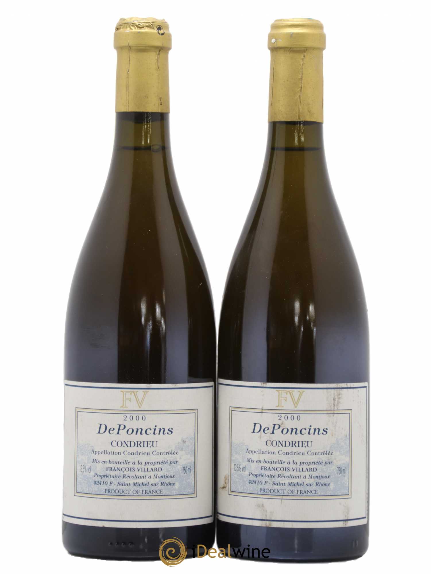 Condrieu Deponcins François Villard 2000 - Lot de 2 bouteilles - 0
