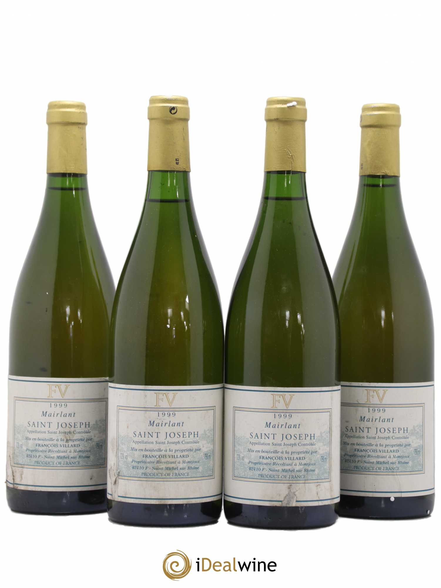 Saint-Joseph Mairlant François Villard 1999 - Lot de 4 bouteilles - 0