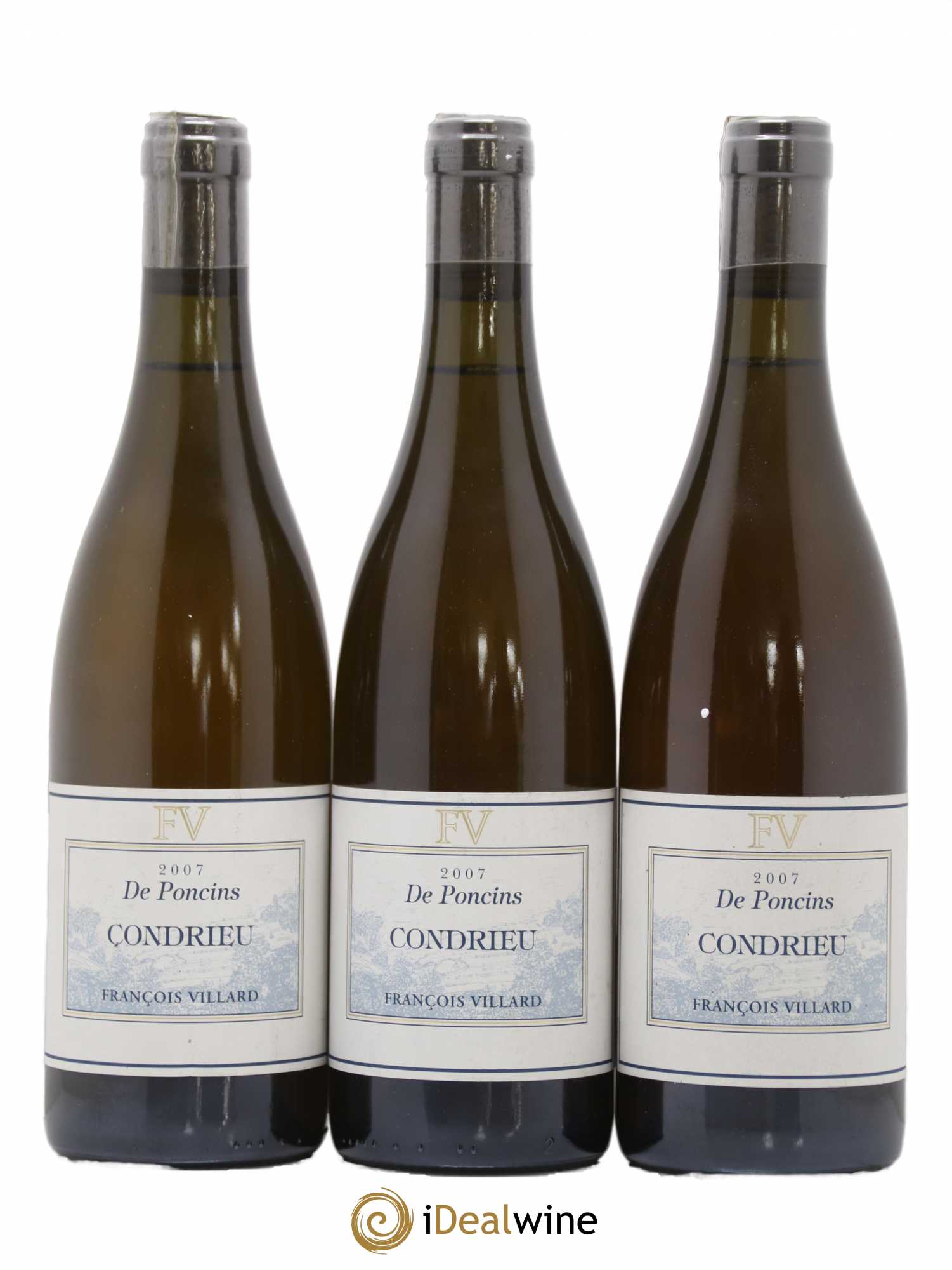 Condrieu Deponcins François Villard 2007 - Lot de 3 bouteilles - 0