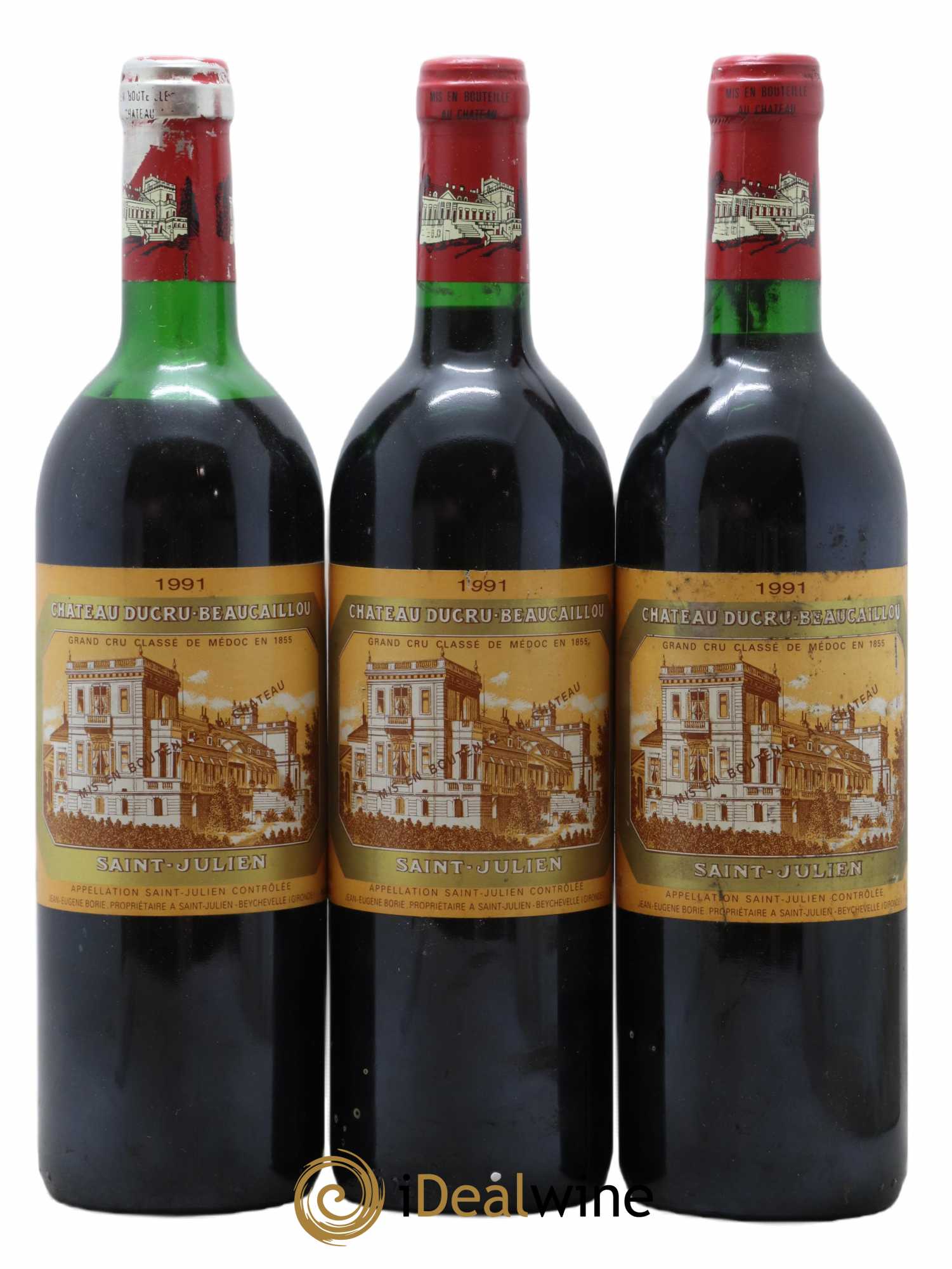 Château Ducru Beaucaillou 2ème Grand Cru Classé 1991 - Lot de 3 bouteilles - 0