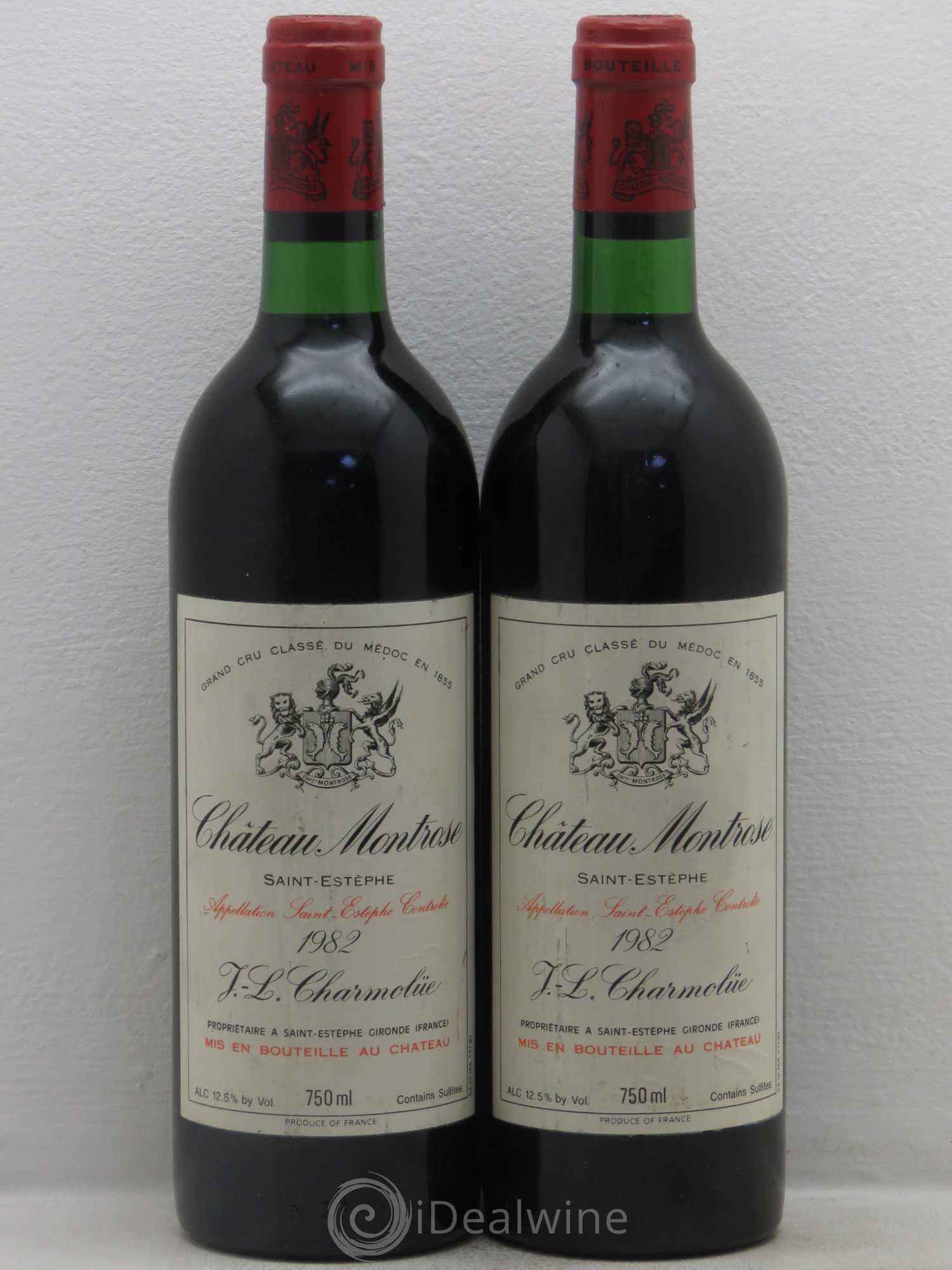 Château Montrose 2ème Grand Cru Classé 1982 - Lot de 2 bouteilles - 0