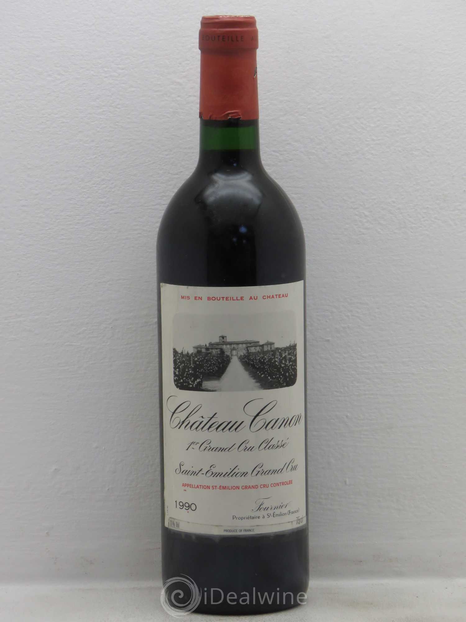 Château Canon 1er Grand Cru Classé B 1990 - Lot de 1 bouteille - 0