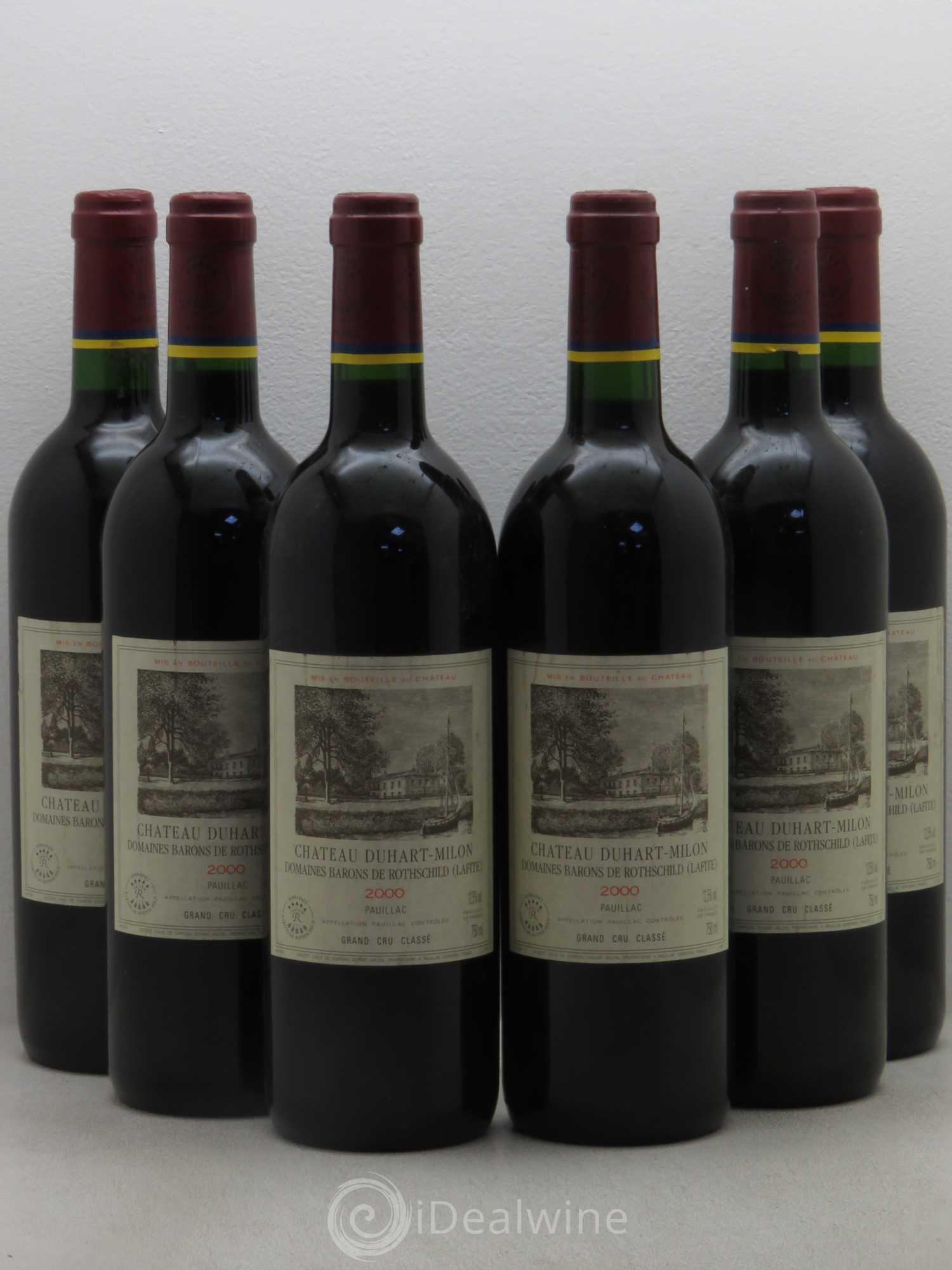 Château Duhart-Milon 4ème Grand Cru Classé 2000 - Lot de 6 bouteilles - 0
