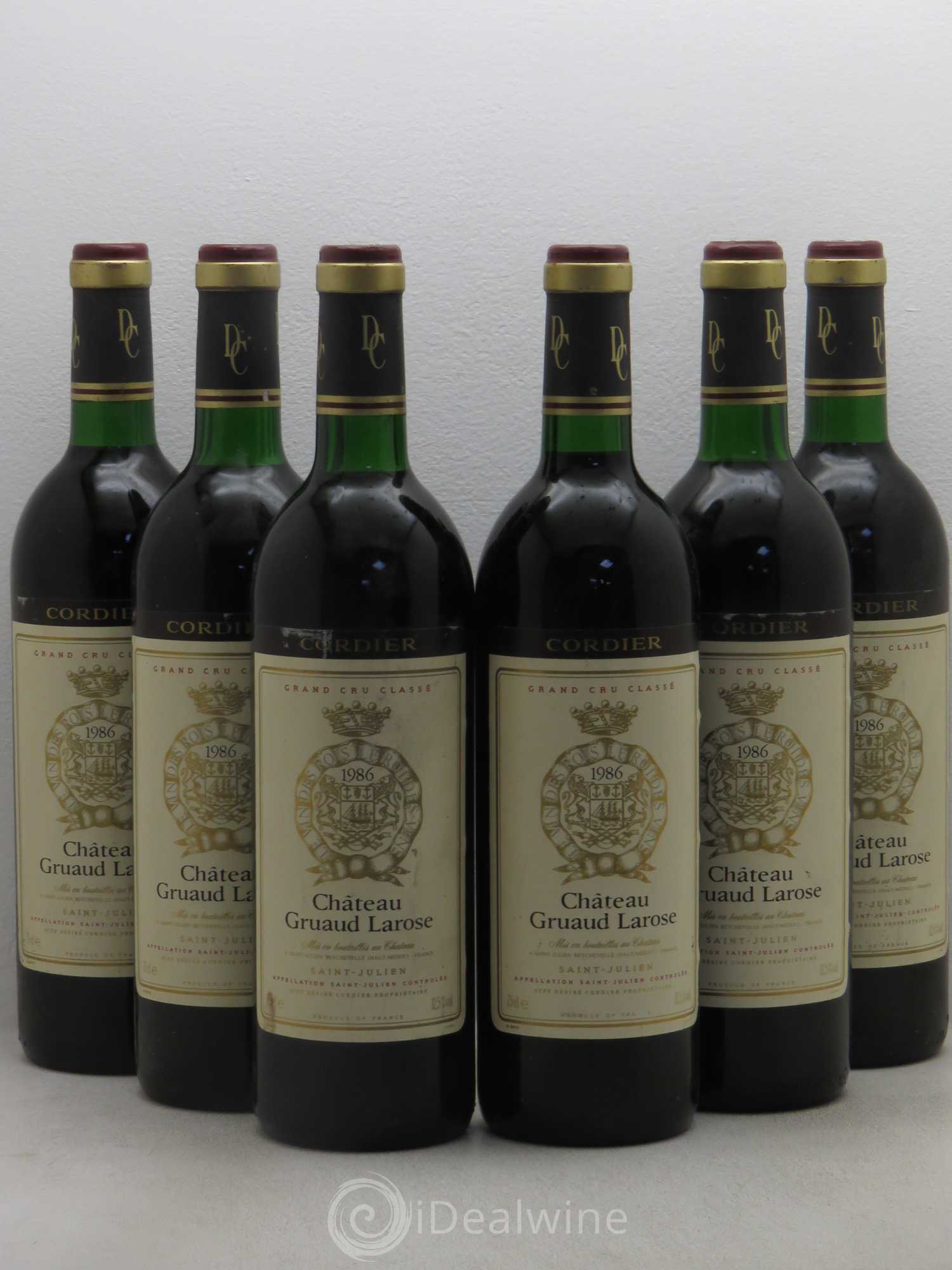 Château Gruaud Larose 2ème Grand Cru Classé 1986 - Lot de 6 bouteilles - 0