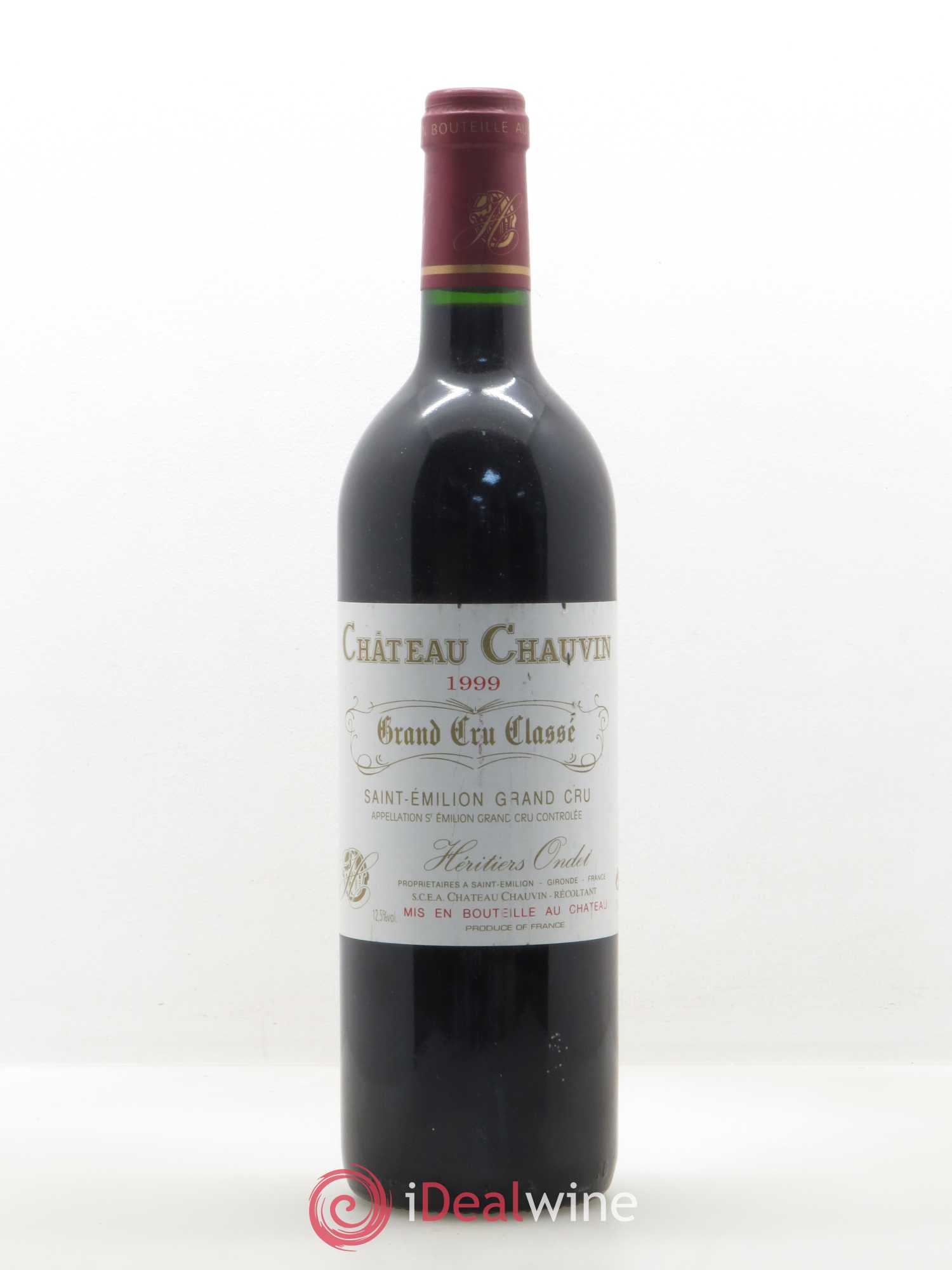 Château Chauvin Grand Cru Classé 1999 - Lot de 1 bouteille - 0