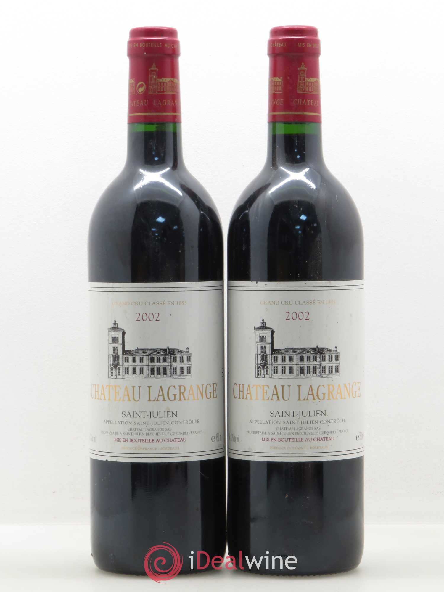 Château Lagrange 3ème Grand Cru Classé 2002 - Lot de 2 bouteilles - 0